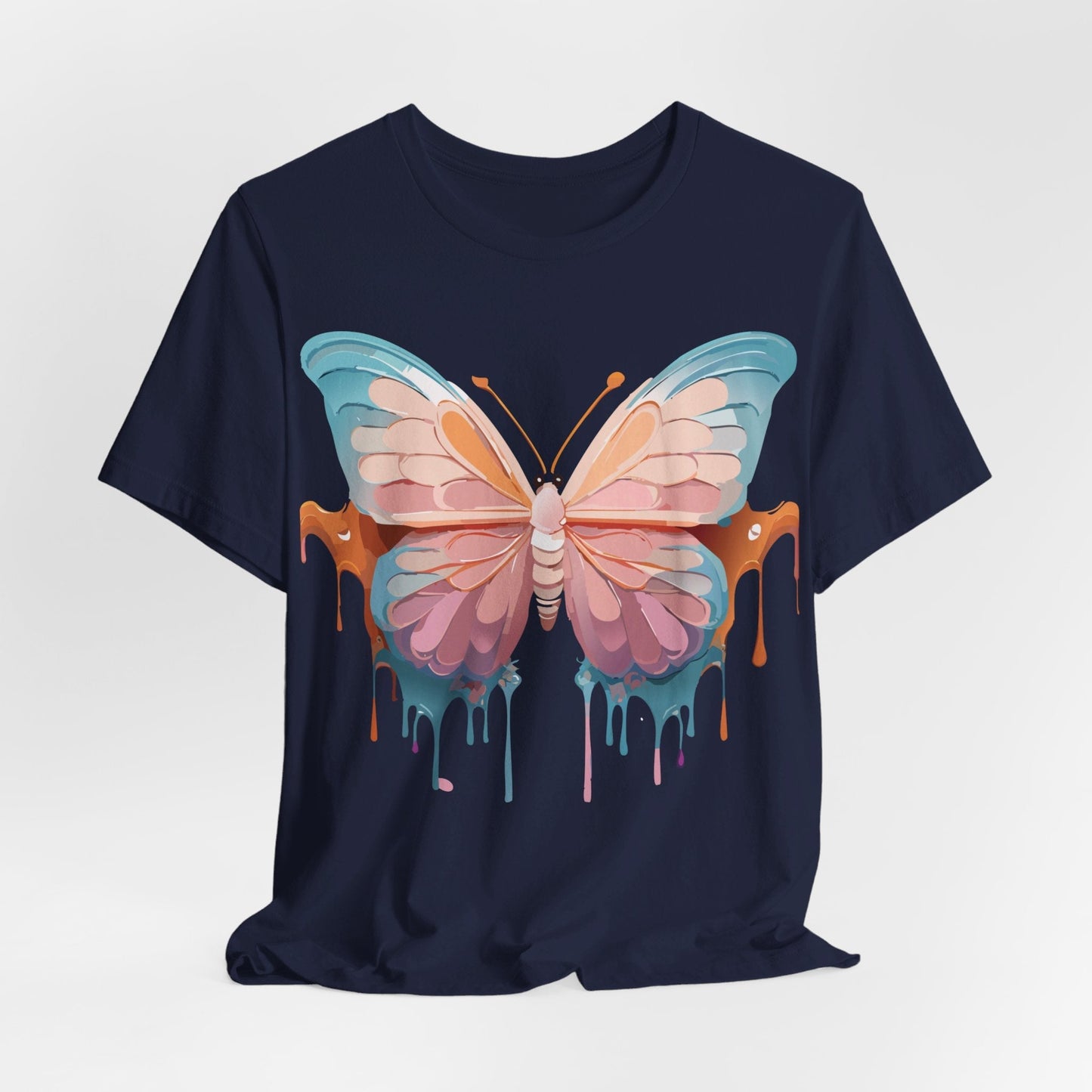 Butterfly Graphic Unisex 100 Cotton Lightweight Vintage Design Jersey Tee 86