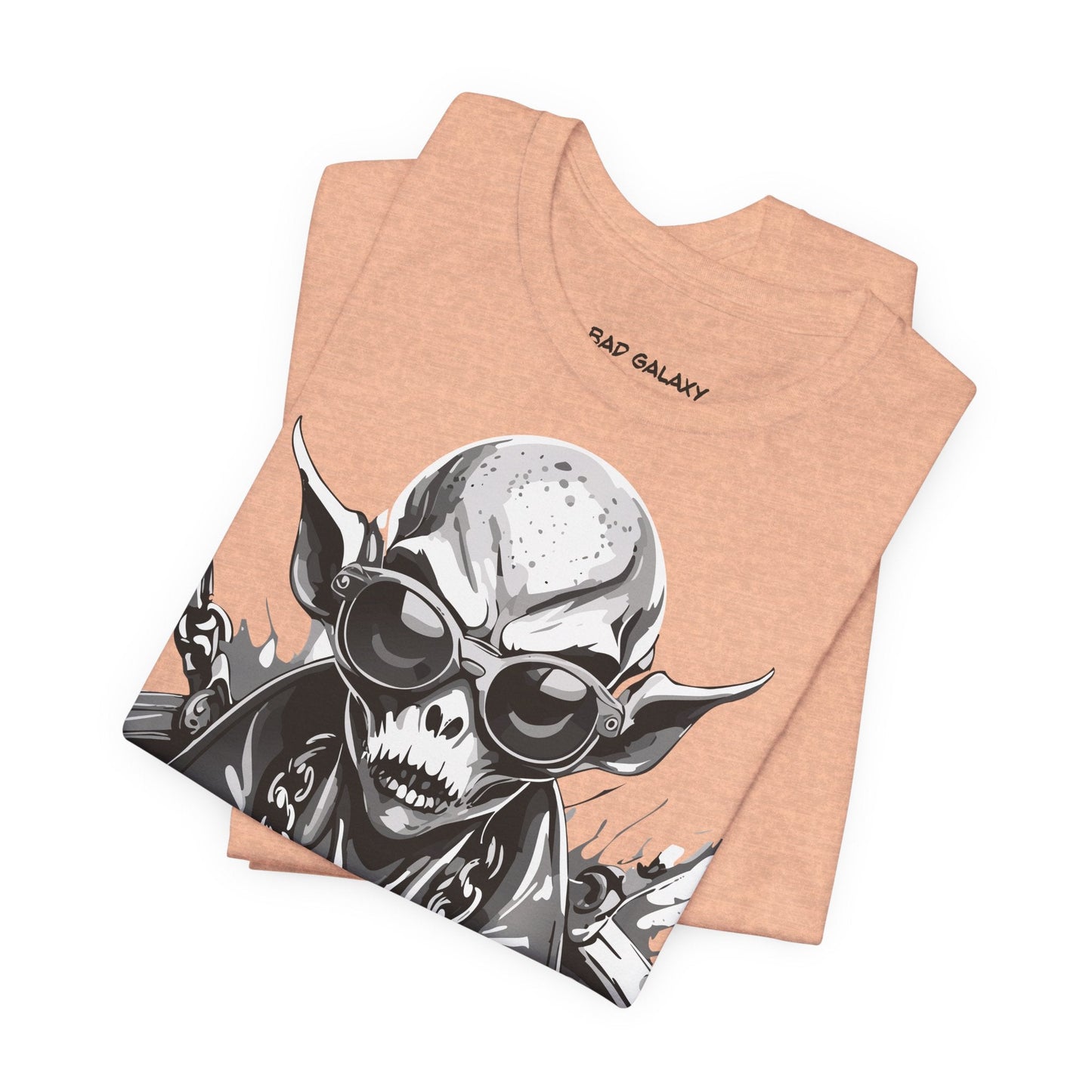 Alien Tee Shirt From Bad Galaxy Made To Order 100 Percent Cotton Eco Friendly Inks Free Shipping