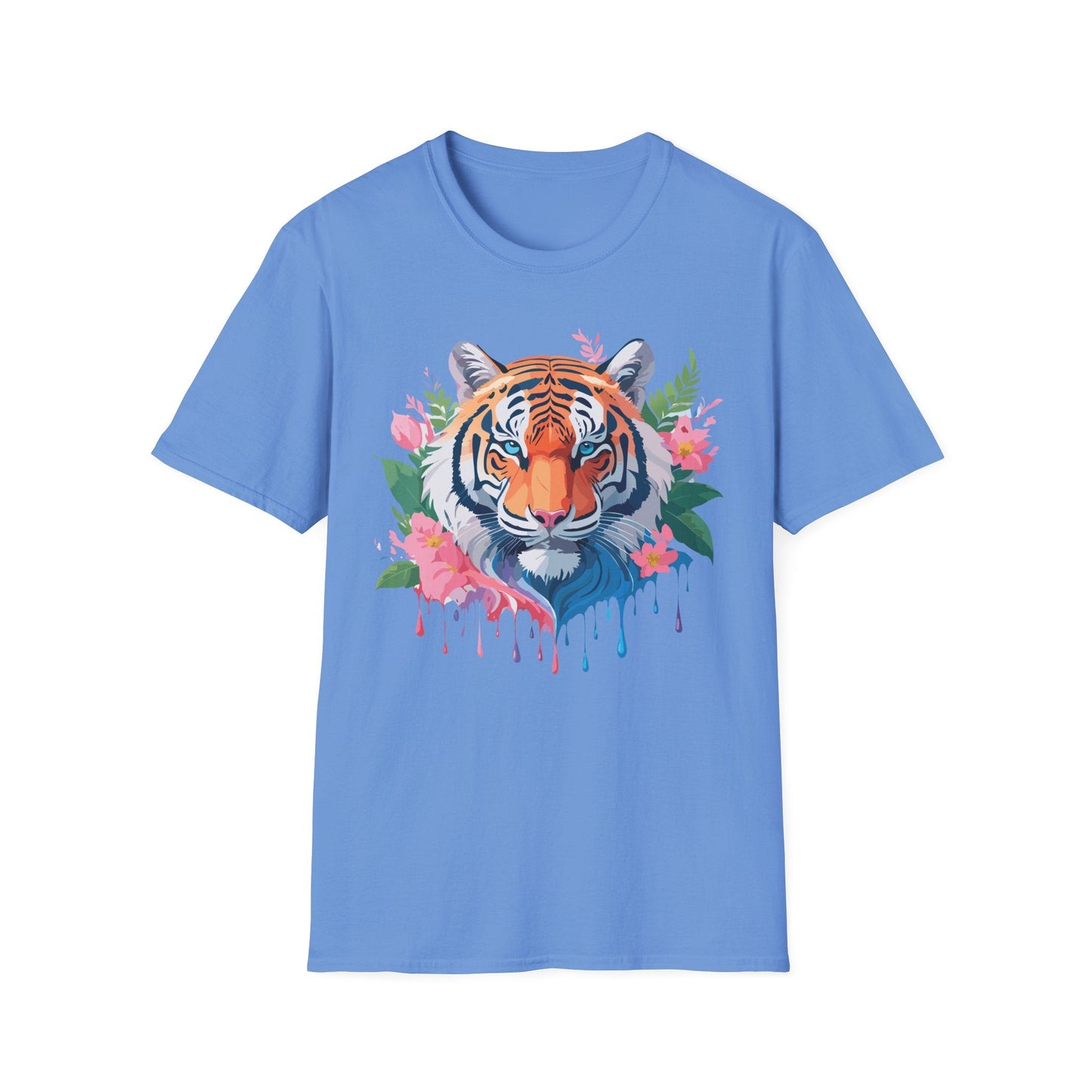 Tiger Shirt Unisex Animal Tee Softstyle Gildan 64000 Cotton Tee