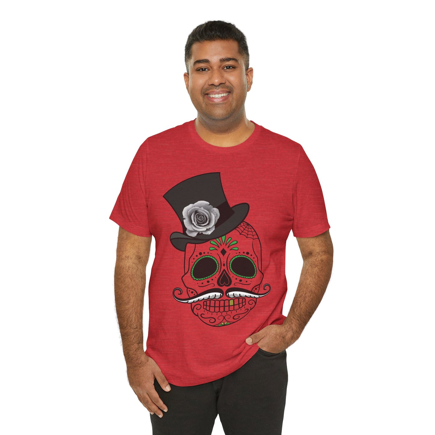 Unisex Cotton Tee Shirt with Skull