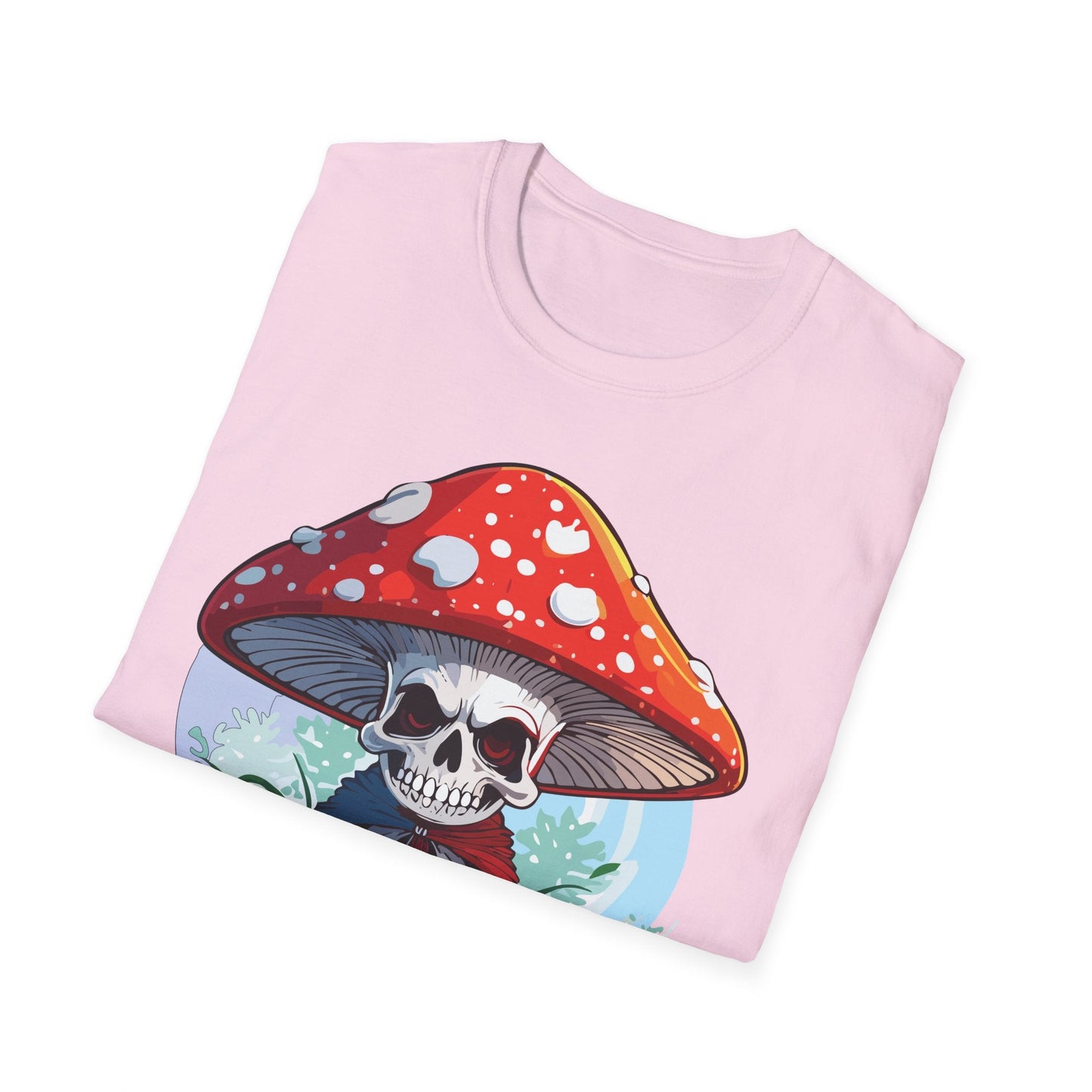 Mashroom Tee Shirt Unisex Gildan Softstyle Short Sleeve Cotton Tee With Funny Mashroom Graphic