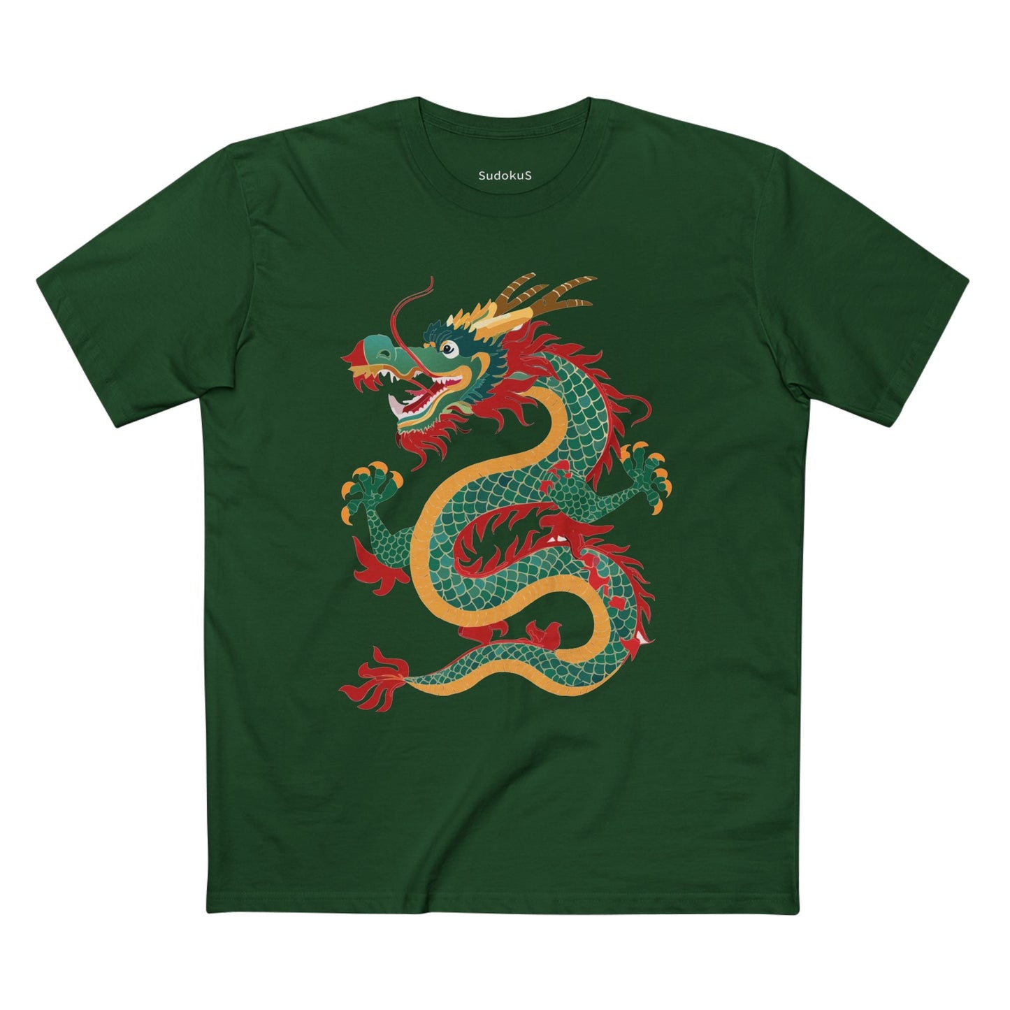 Dragon Graphic Unisex 100 Cotton Staple Tee 13