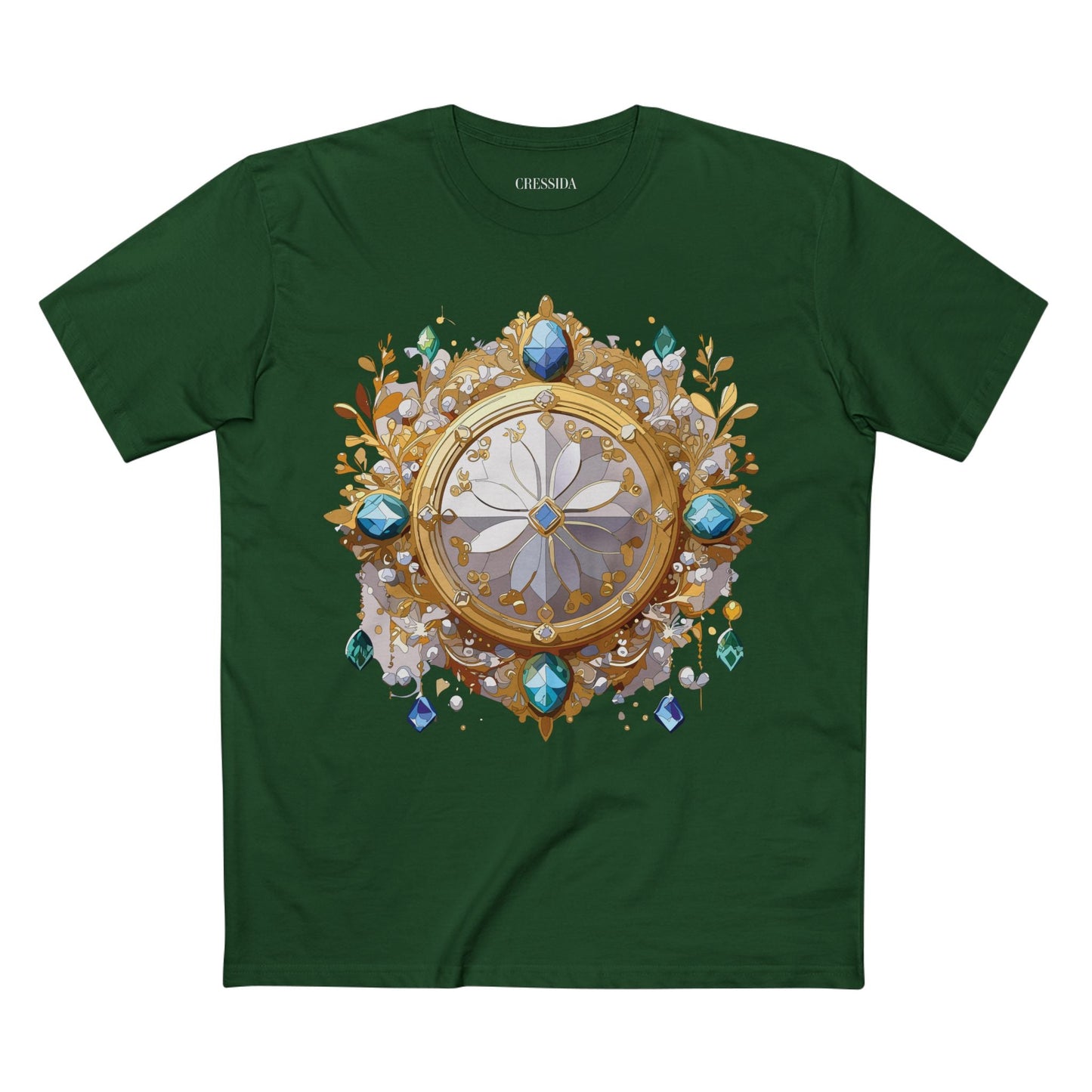 Medallion Graphic T-Shirt Unisex 100 Cotton With Gold Art Design Medal Tee 13