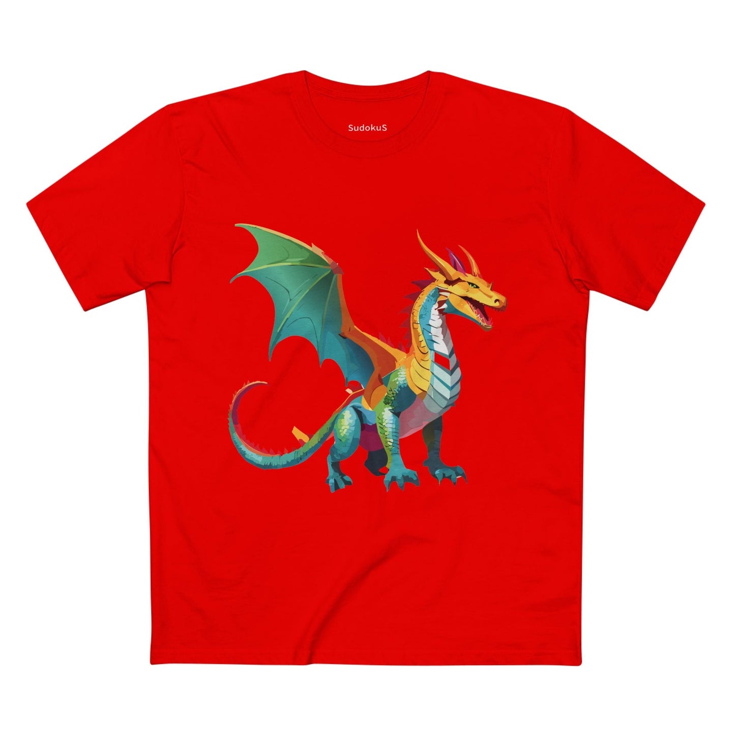 Dragon Graphic Unisex 100 Cotton Staple Tee 9