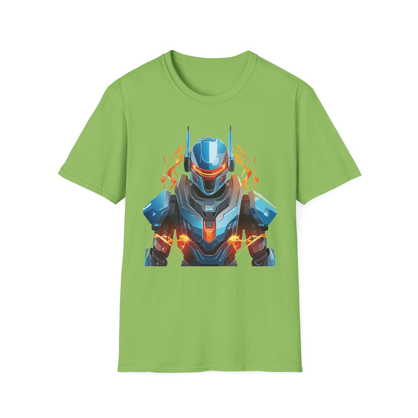Cyborg Tee Robot Shirt Terminator Design Unisex Gildan Softstyle 64000 100 Percent Ring Spun Cotton