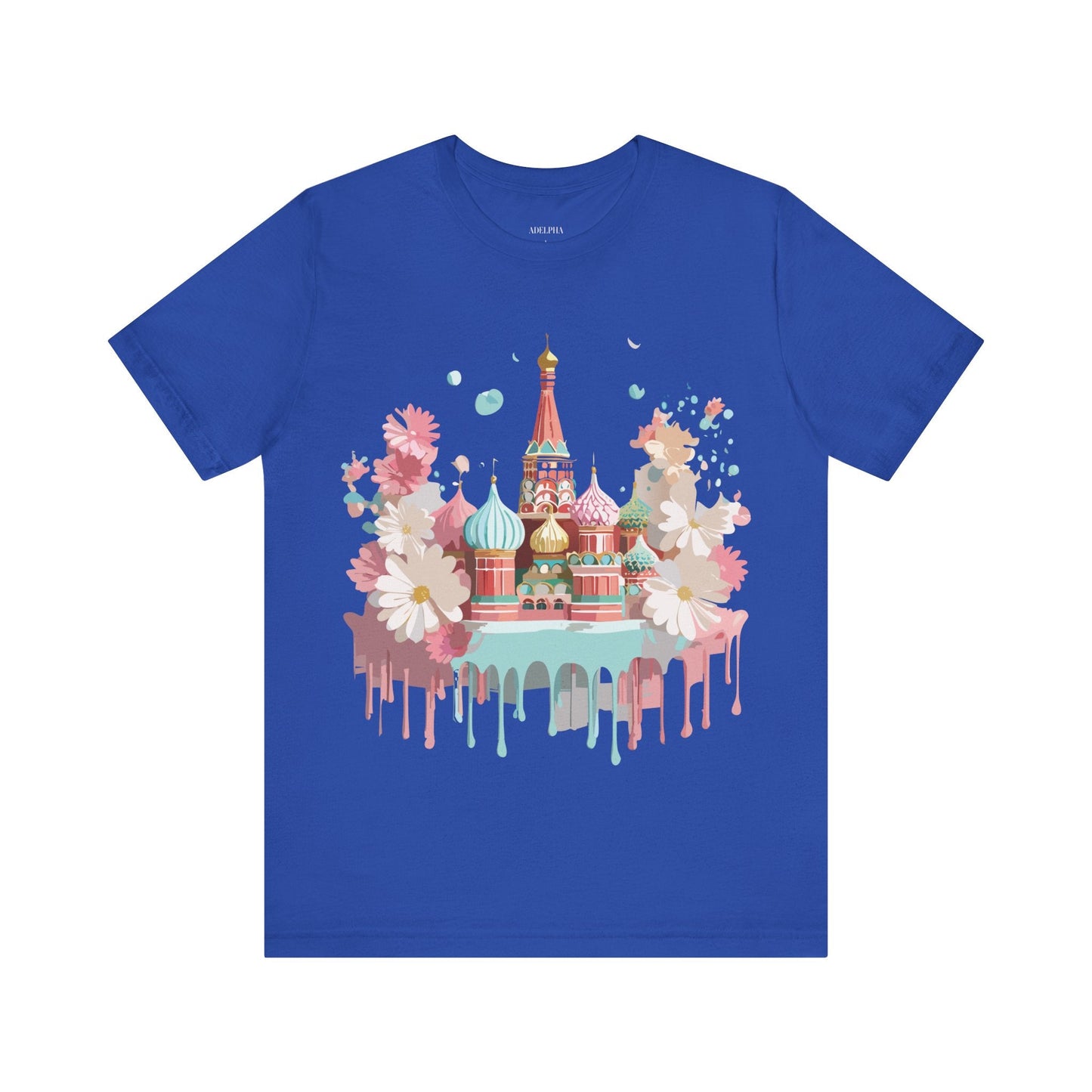Unisex Moscow Tourist Shirt Graphic Tee by Adelpha Vintage Inspired Art Design Premium Quality