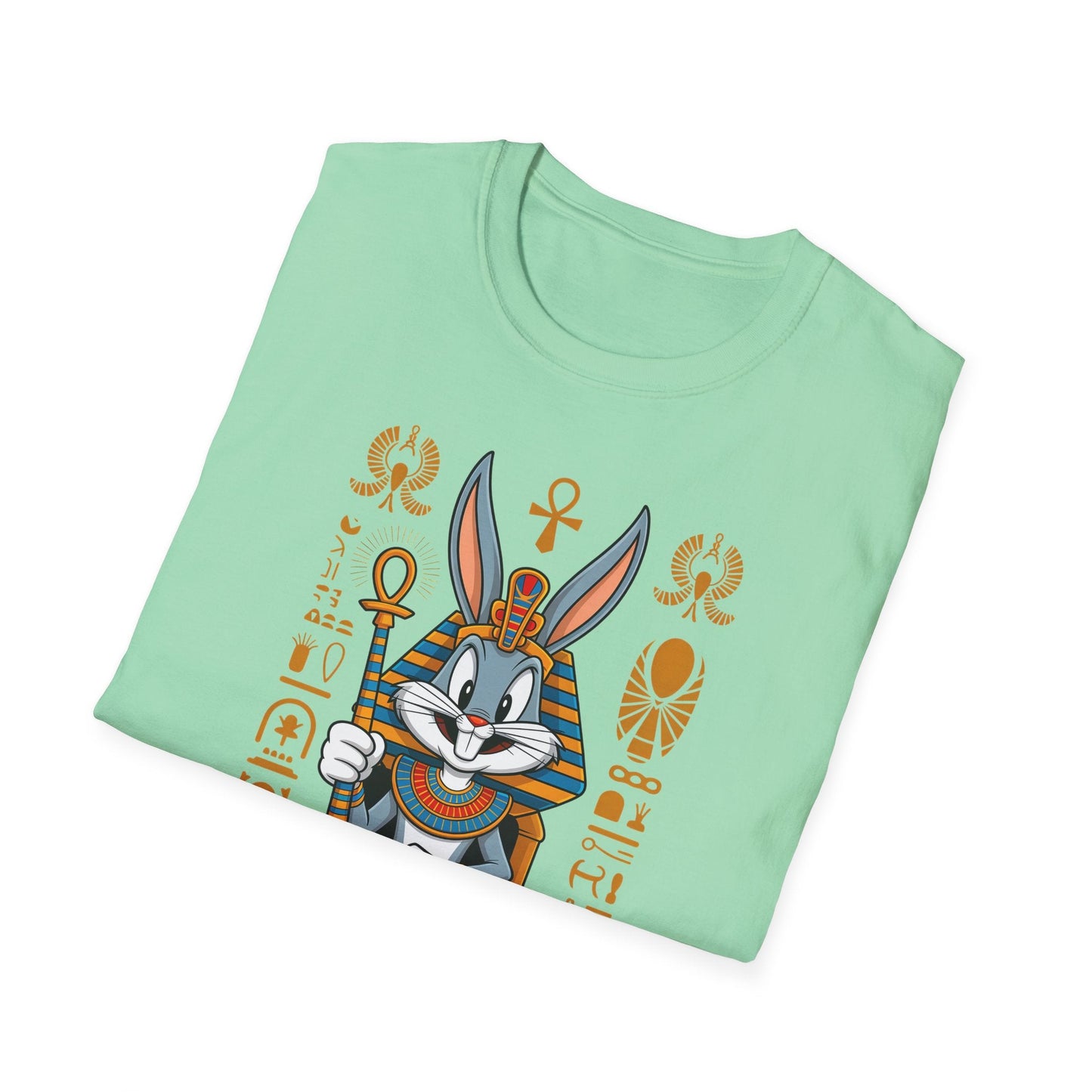 Cartoon Bunny Graphic Unisex Cotton Animal Animation Artwork Design Tee 45