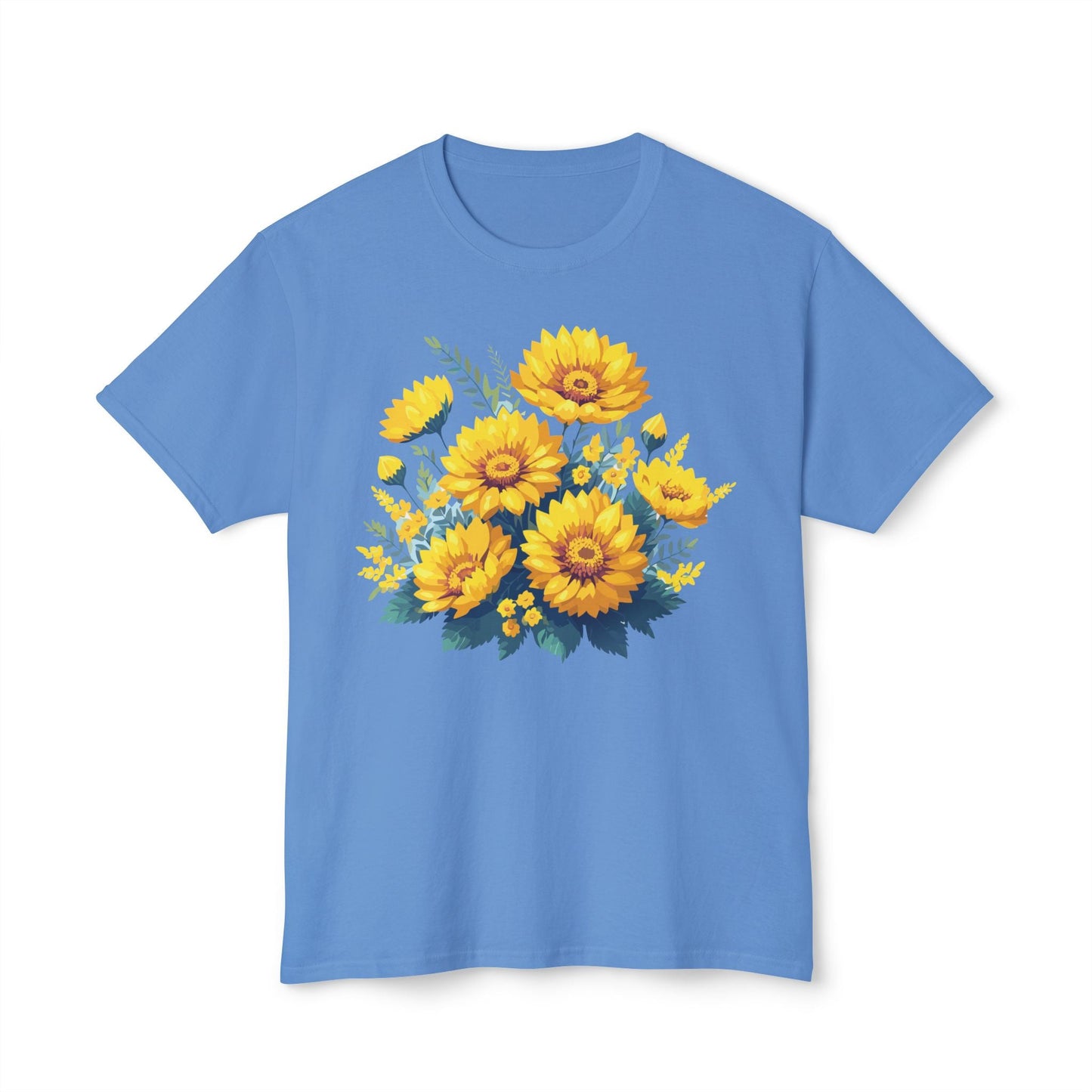 Floral T Shirt Vintage Flowers Unisex Art Print Tee 100 Percent Cotton Made In USA Floral Design