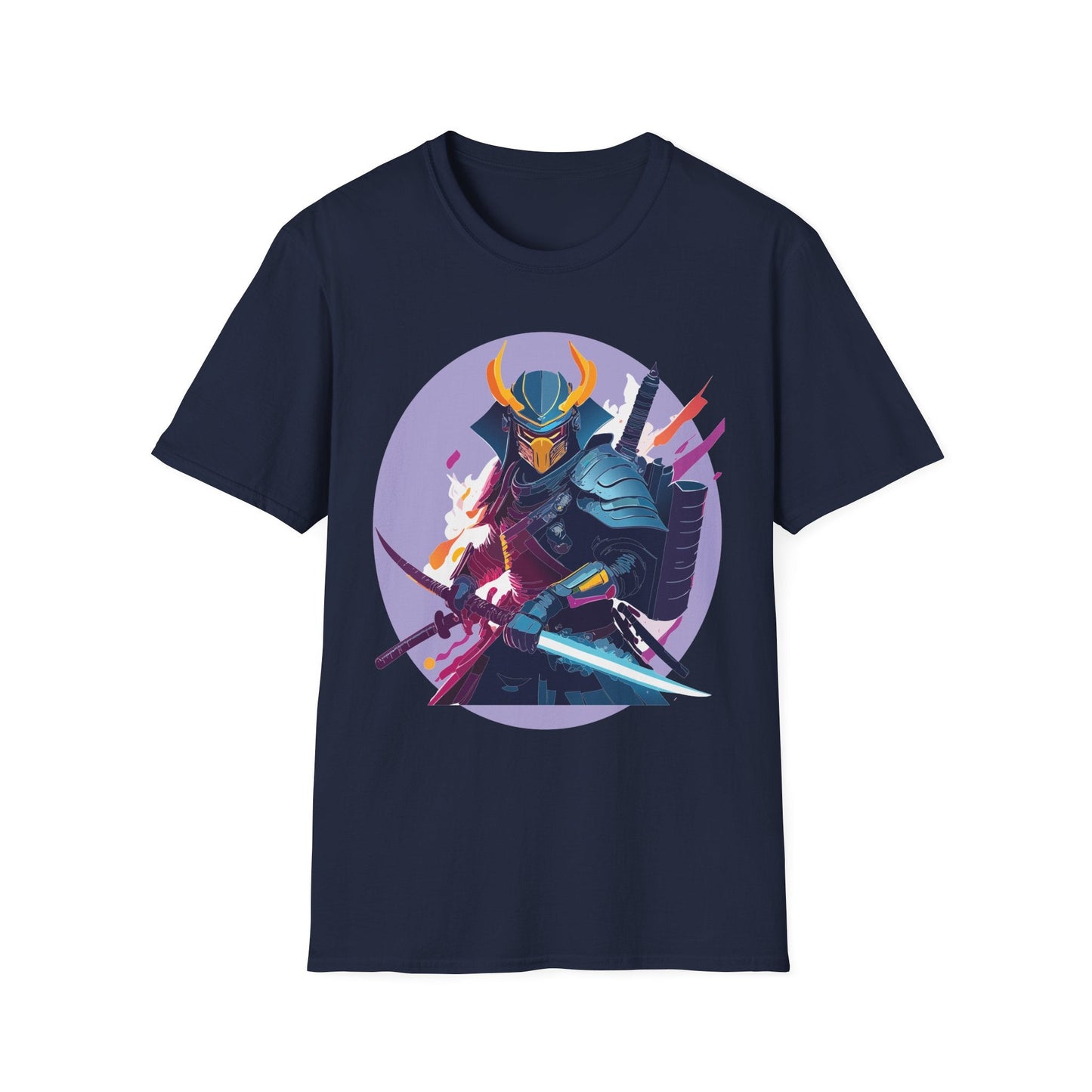 Samurai Shirt Unisex Softstyle Tee 100 Percent Ring Spun Cotton Comfortable Everyday Wear