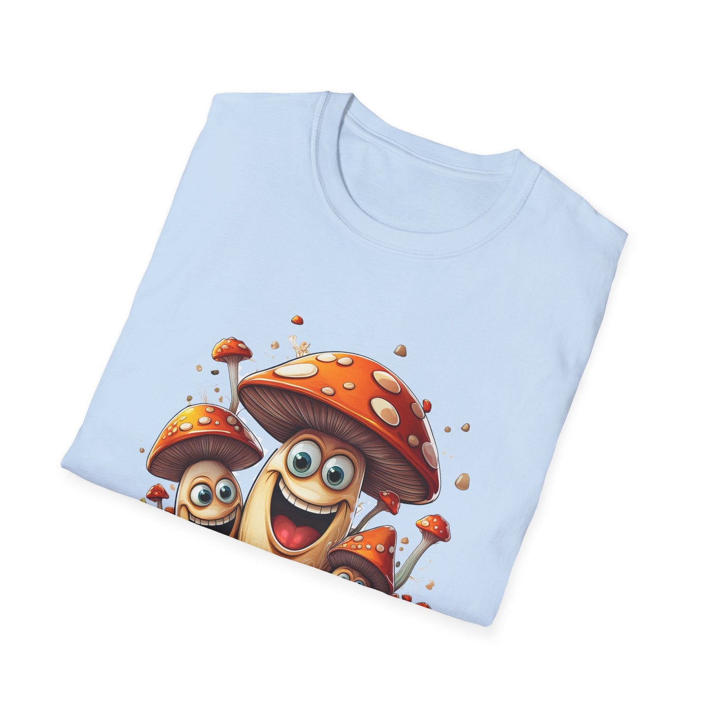 Mashroom Tee Shirt Unisex Funny Mashroom Design Softstyle 100 Percent Cotton Gildan