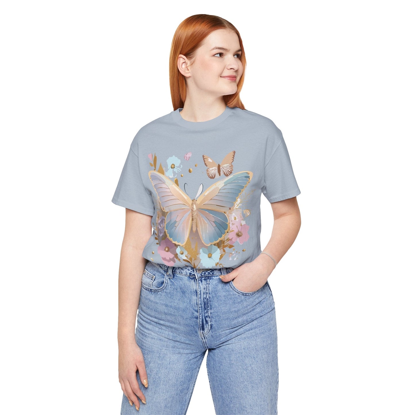 Adelpha Butterfly Graphic Tee Unisex Vintage Artwork Short Sleeve Shirt