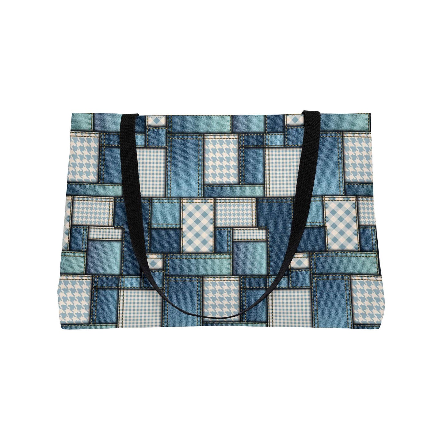 Denim Color Imitation Print Unisex  Yoga Bag  Spun Polyester 24x13 Canvas Gym Bag 14