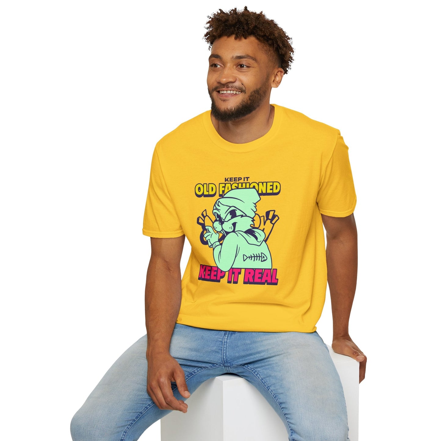 Funny Animals Tees Unisex T Shirt Gildan Softstyle 64000 100 Percent Ring Spun Cotton