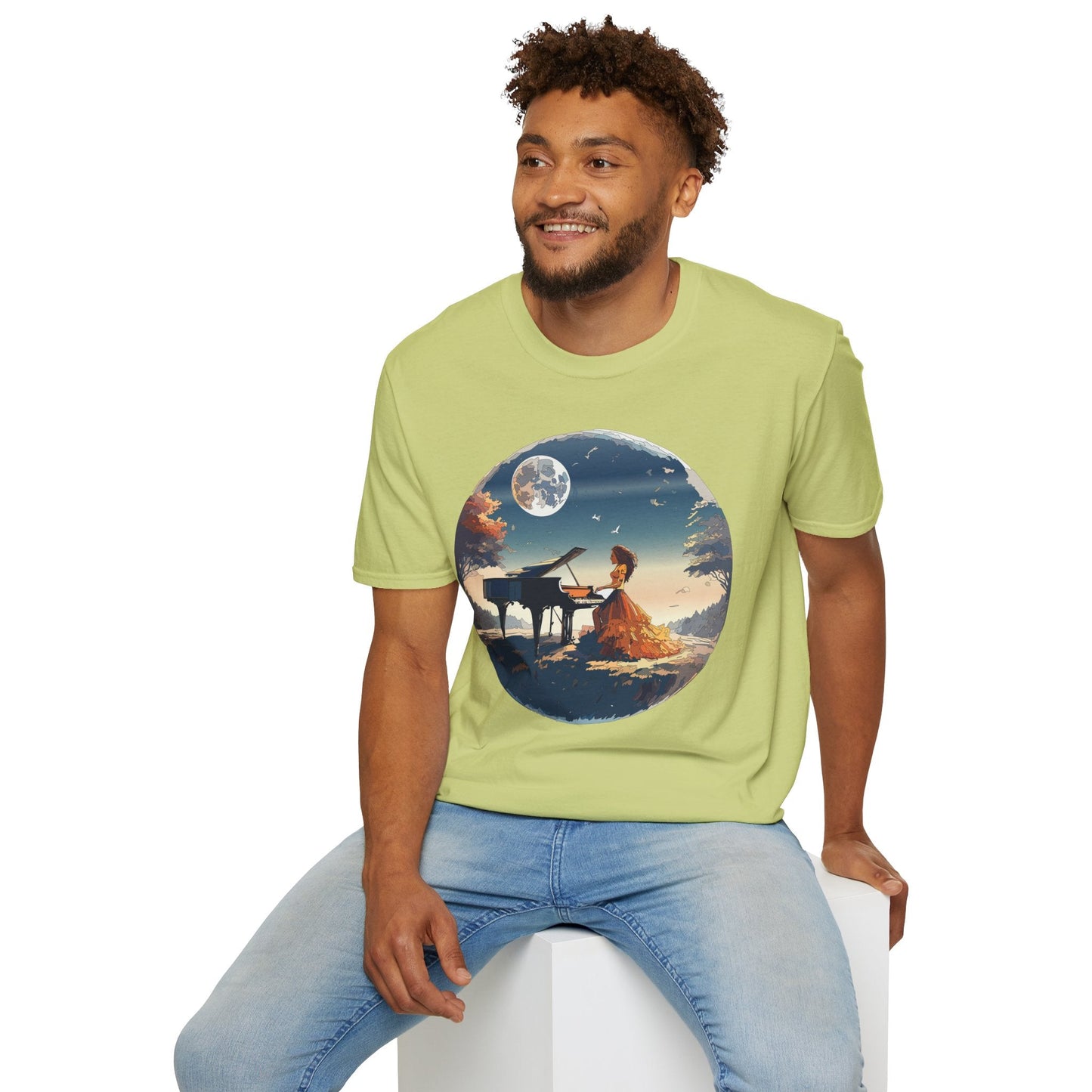 Womens Graphic T Shirt Art Design Gildan Softstyle Tee 100 Percent Ring Spun Cotton Unisex