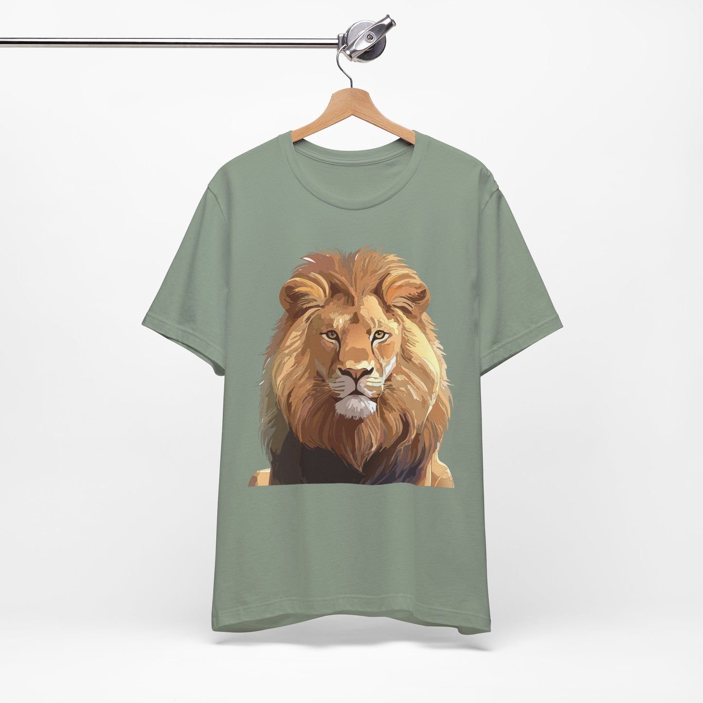 Unisex Animal Art Tee Shirt With Wild Animals Design Gildan 64000 Softstyle Cotton