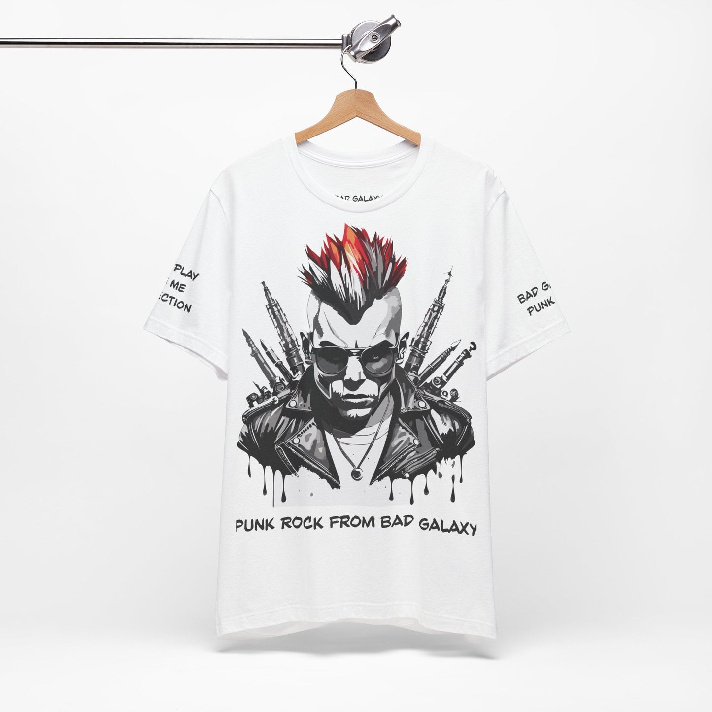 Punk Rock Tee Shirt Made To Order 100 Percent Cotton Lightweight Printed In USA Free Shipping