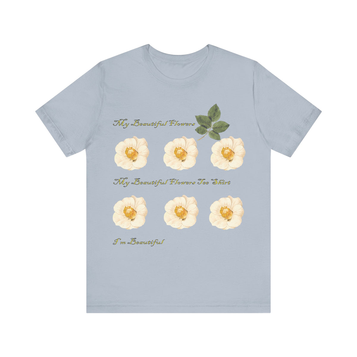 Floral Graphic Tee Shirt - Bella+Canvas Unisex 100 Cotton 53