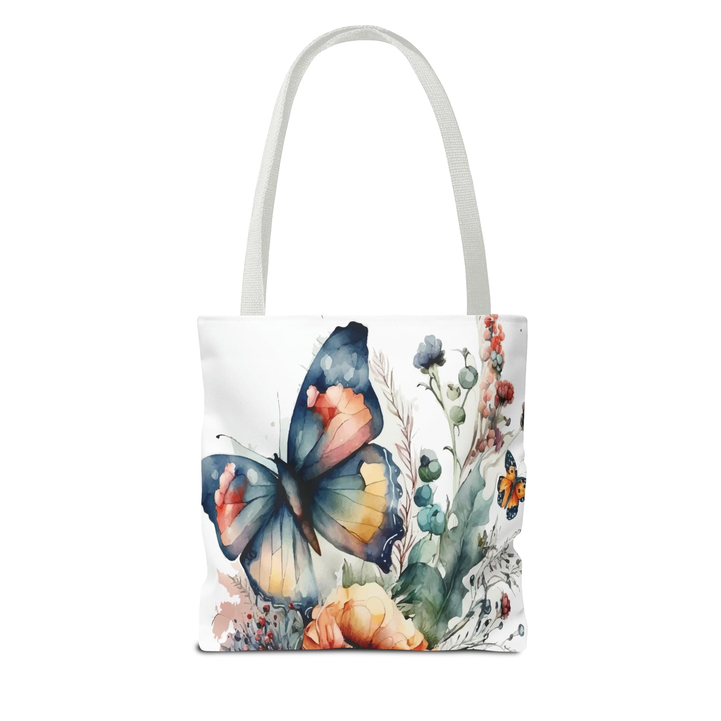 Canvas Bag with Butterfly Prints