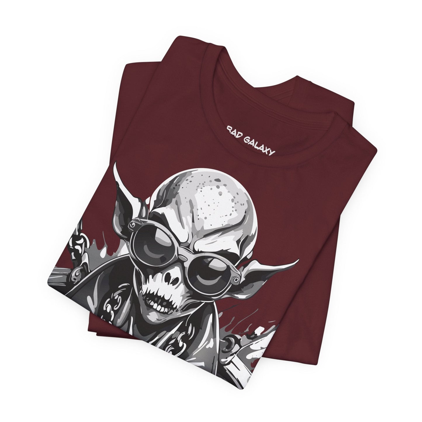 Alien Tee Shirt From Bad Galaxy Made To Order Free Shipping 100 Percent Cotton Eco Friendly In USA
