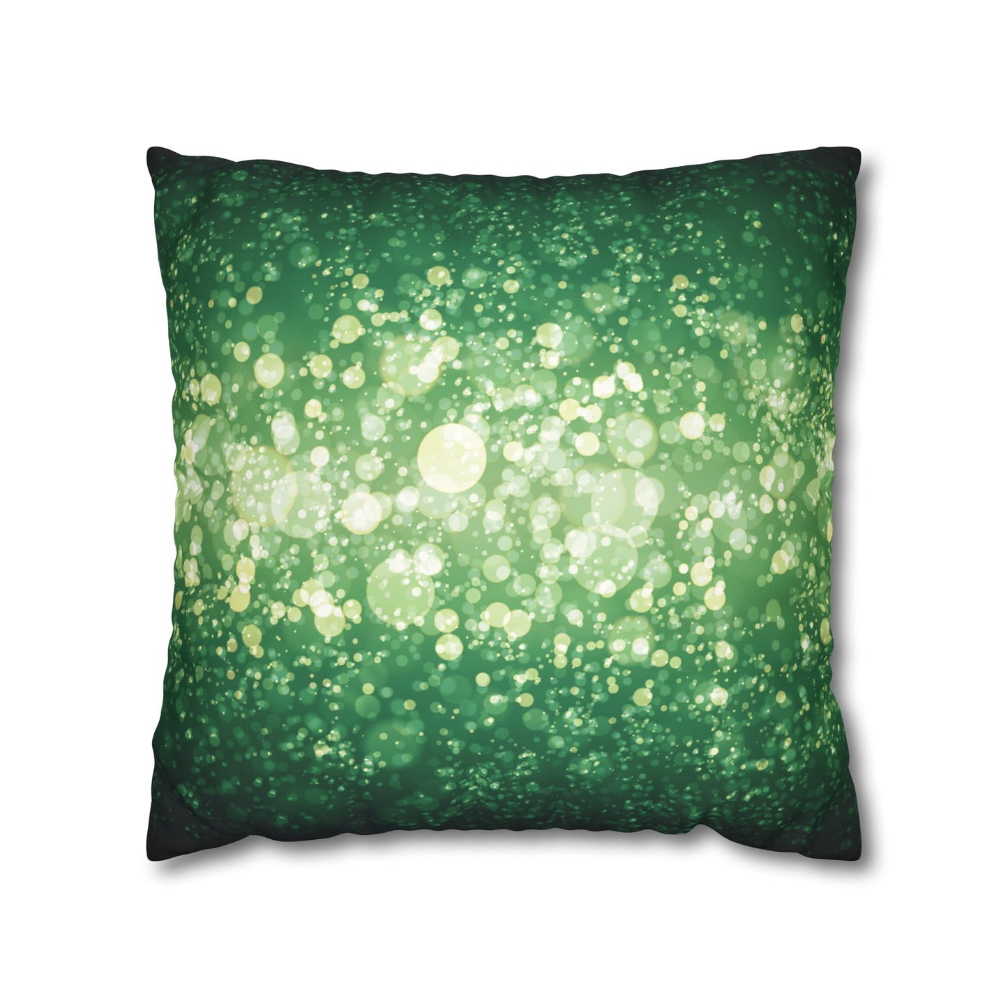 Faux Suede Pillowcase with Abstract print