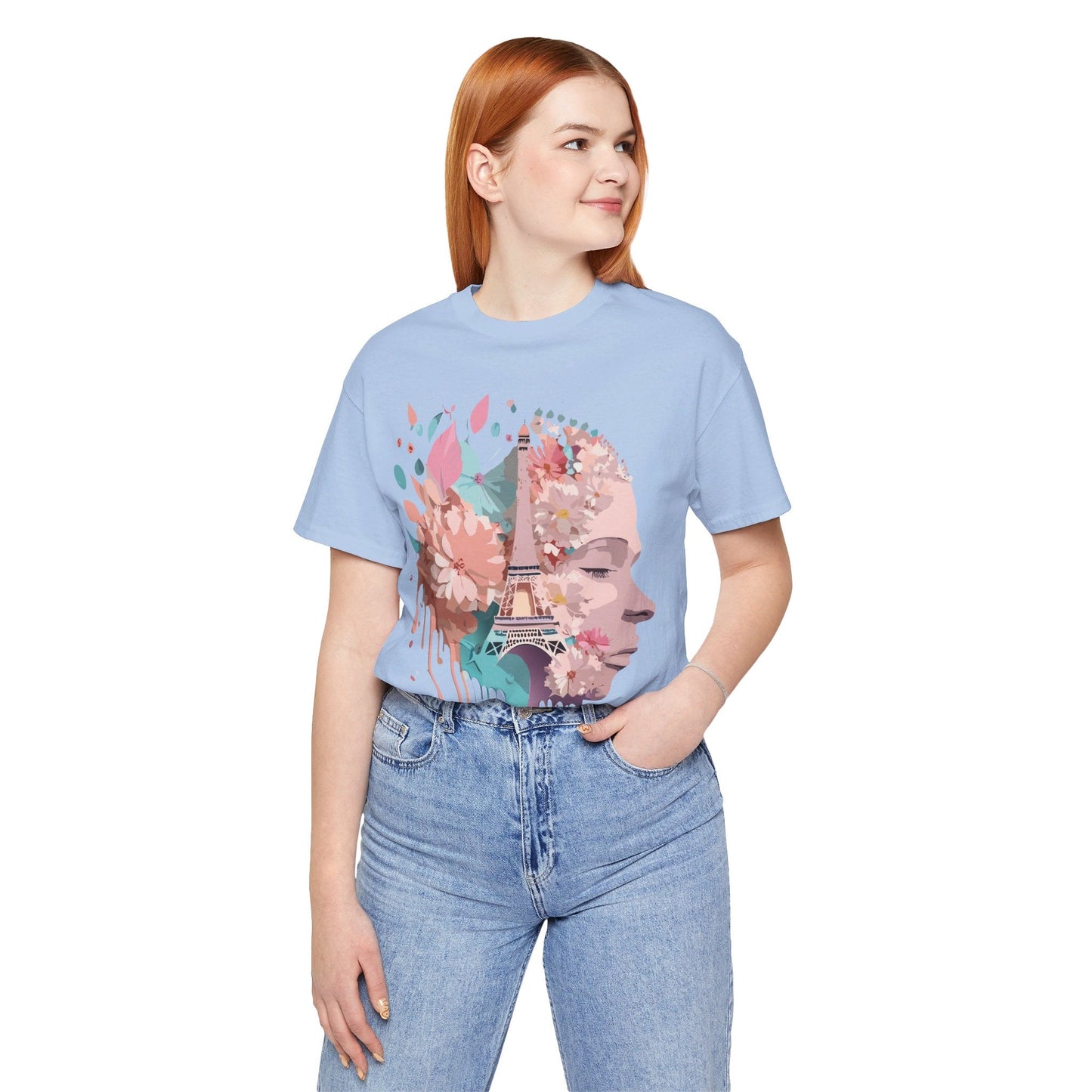 Paris Tourist Shirt Unisex Graphic Tee Featuring Adelpha Vintage Art Design Premium Comfort