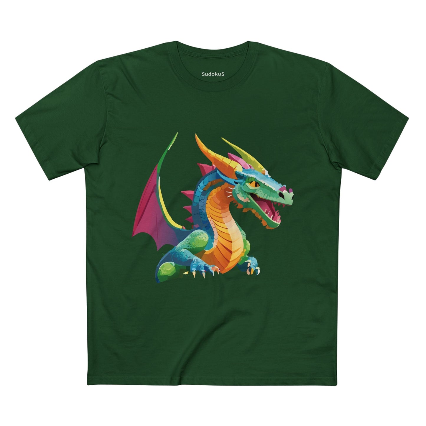 Dragon Graphic Unisex 100 Cotton Staple Tee 2