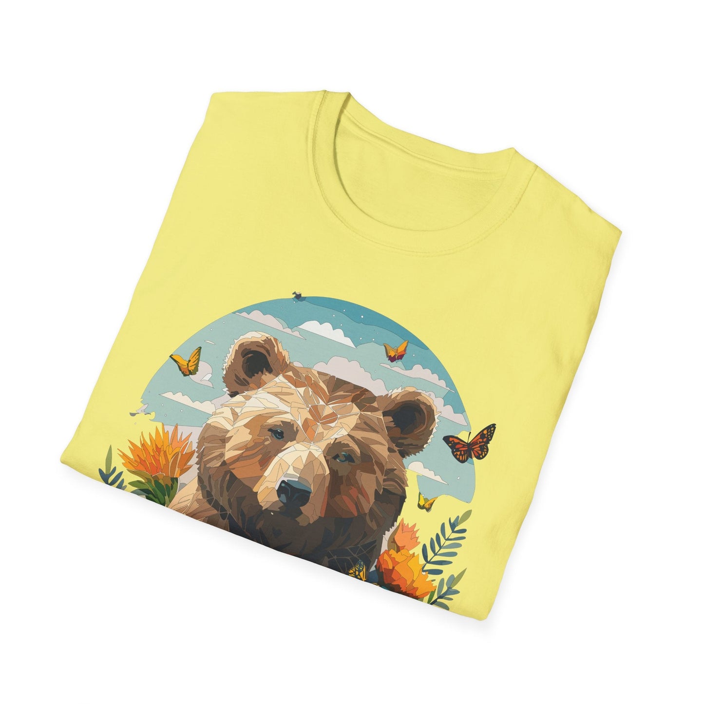 Bear T Shirt Unisex Teddy Bear Tee Softstyle 64000 One Hundred Percent Ring Spun Cotton Short Sleeve