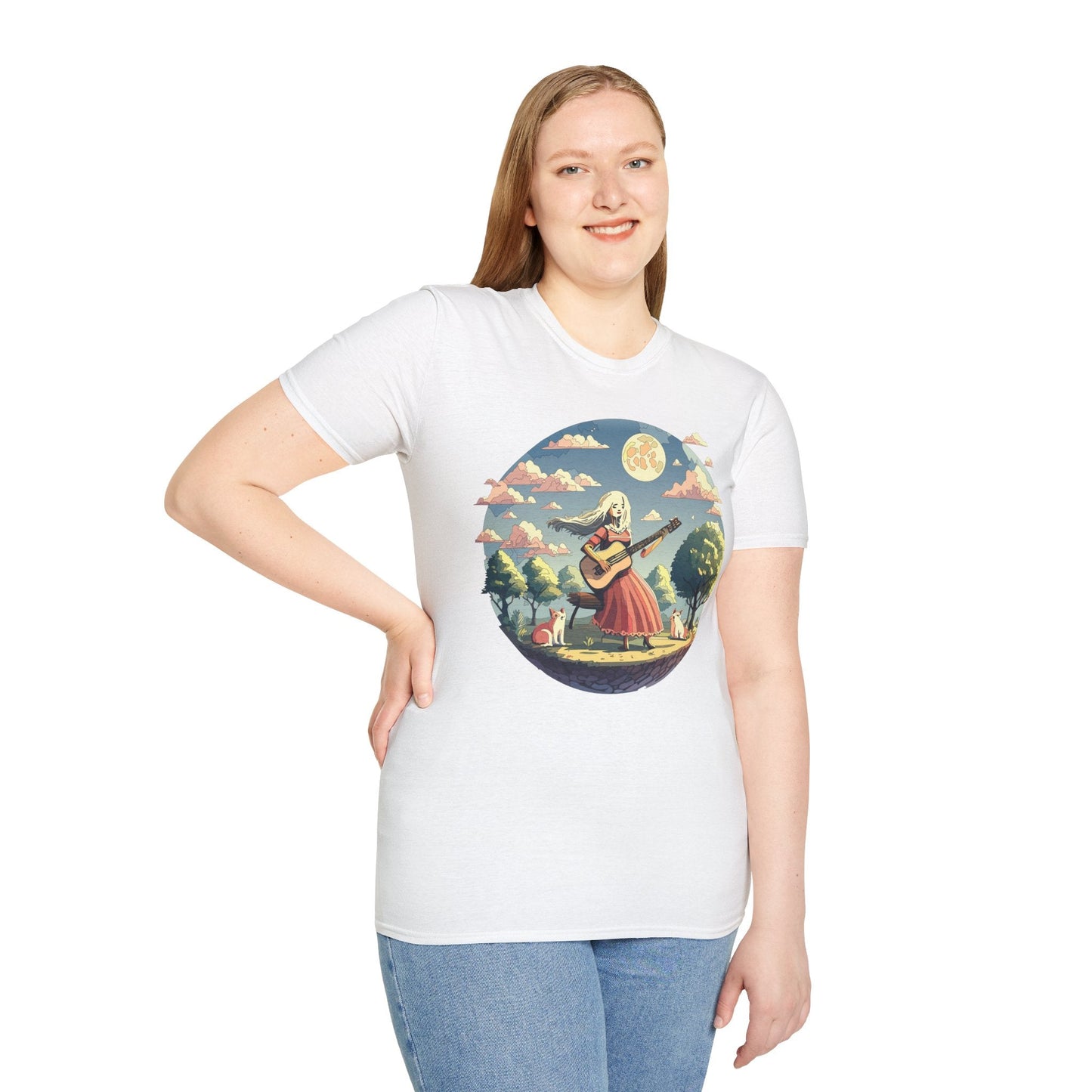 Womens Graphic T Shirts Art Design Tee Softstyle 100 Percent Cotton Unisex Gildan 64000