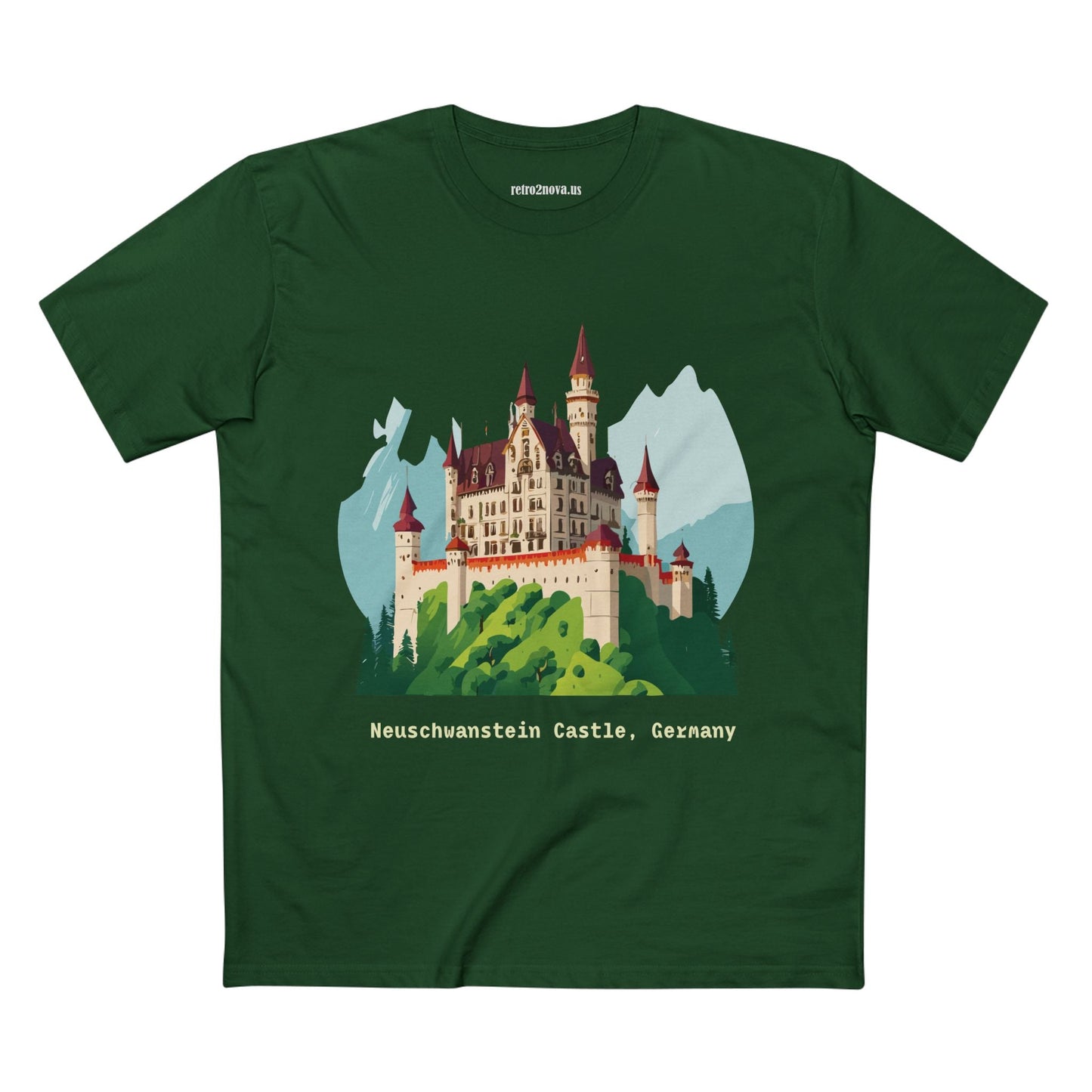 Germany Travel Shirt Unisex Premium Cotton Tee With Original Retro2Nova Art Design Daily Comfort