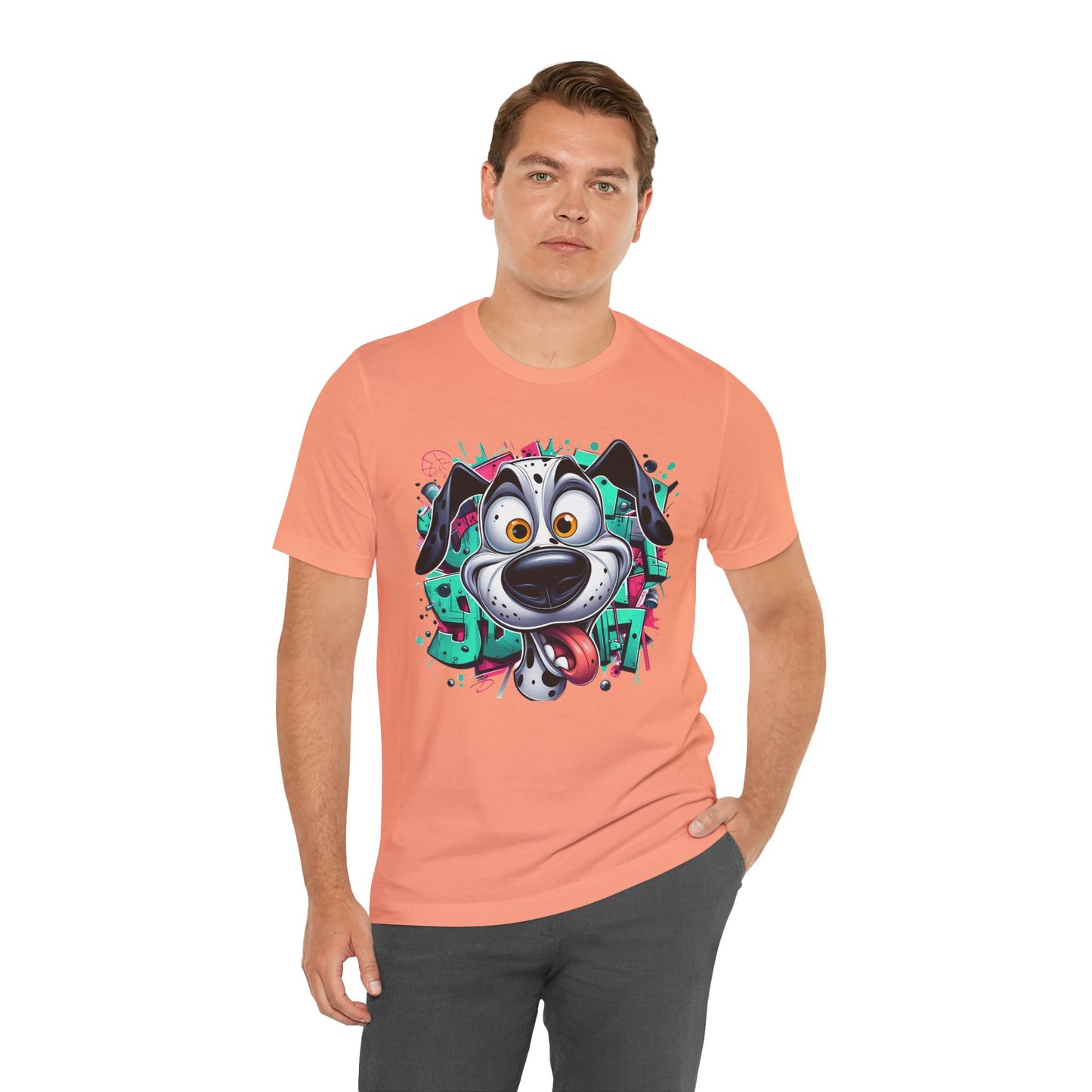 Viki Animal Tees, Dog Tee Shirt, Funny Dog T-Shirt, Art Design Top, Funny Animal T-Shirt, Graphic Tee