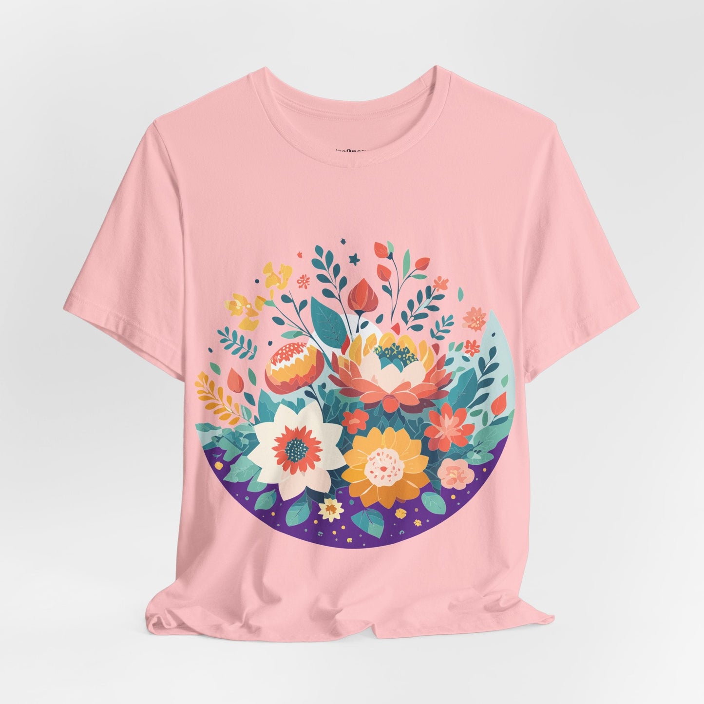 Flowers Shirt Floral Shirt Unisex Jersey Short Sleeve Tee Breathable Fabric Free Shipping