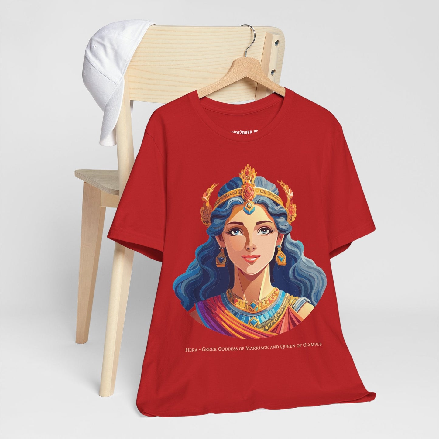Hera Goddess Shirt Unisex Graphic Cotton Tee Featuring Original Retro2Nova Artwork
