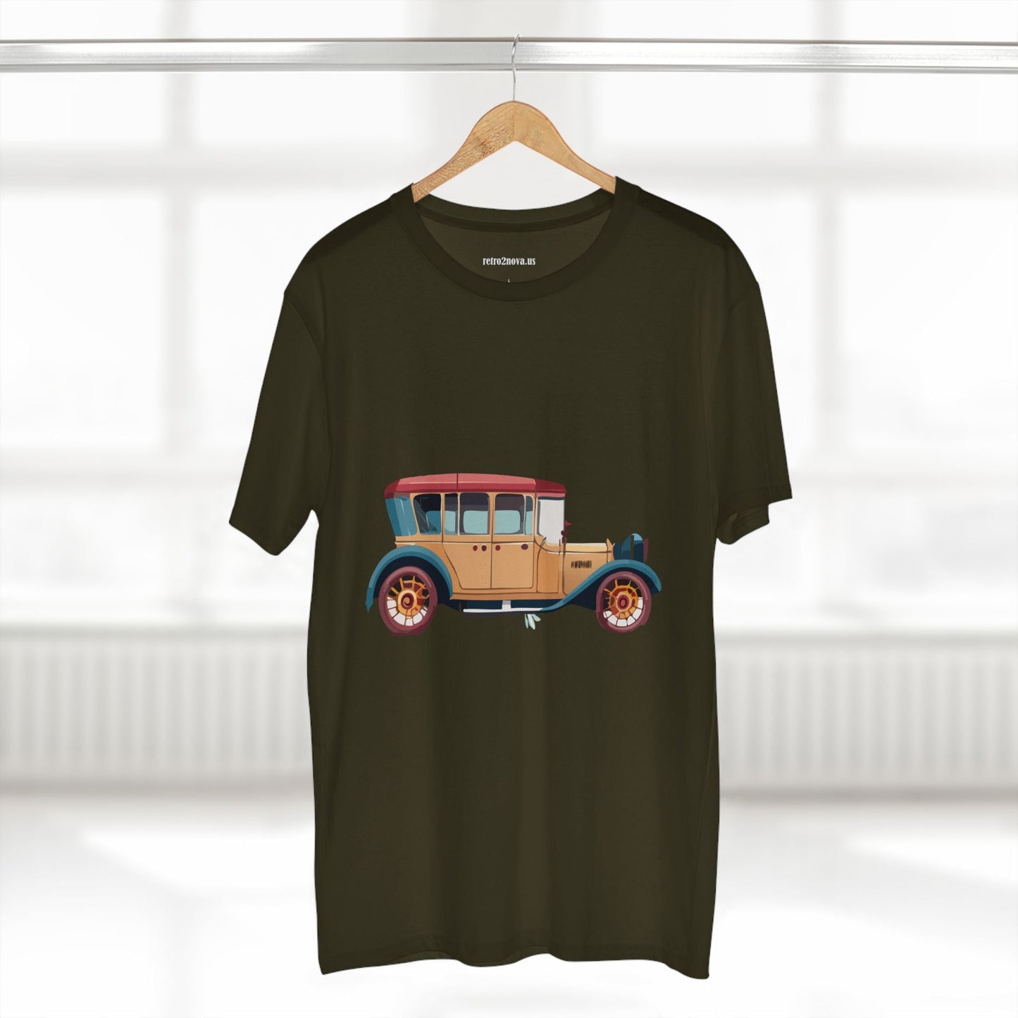 Retro Car Shirts Vintage Car Shirts RC5 Unisex Premium Cotton Art Tee With Original Design