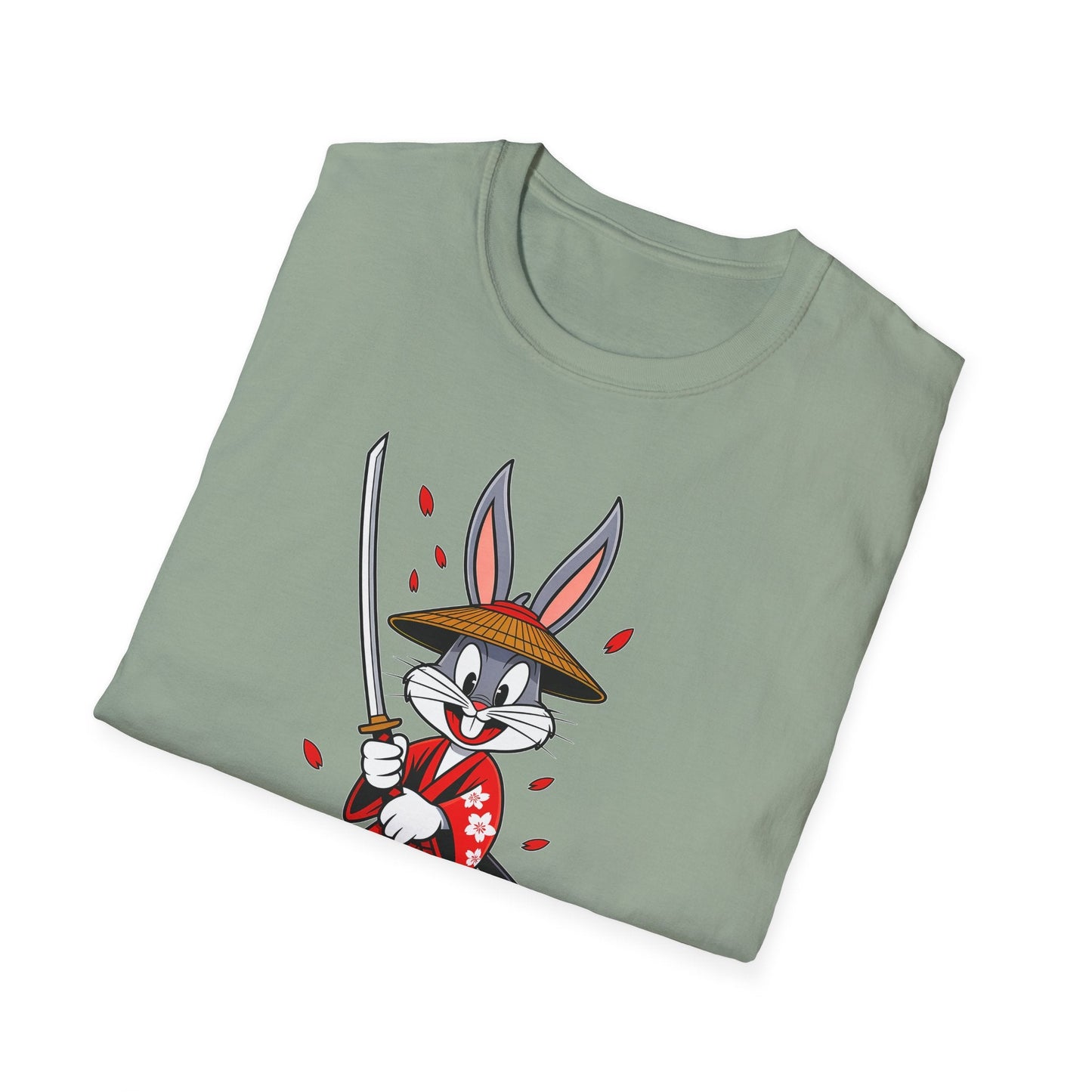 Cartoon Bunny Graphic Unisex Cotton Animal Animation Artwork Design Tee 33