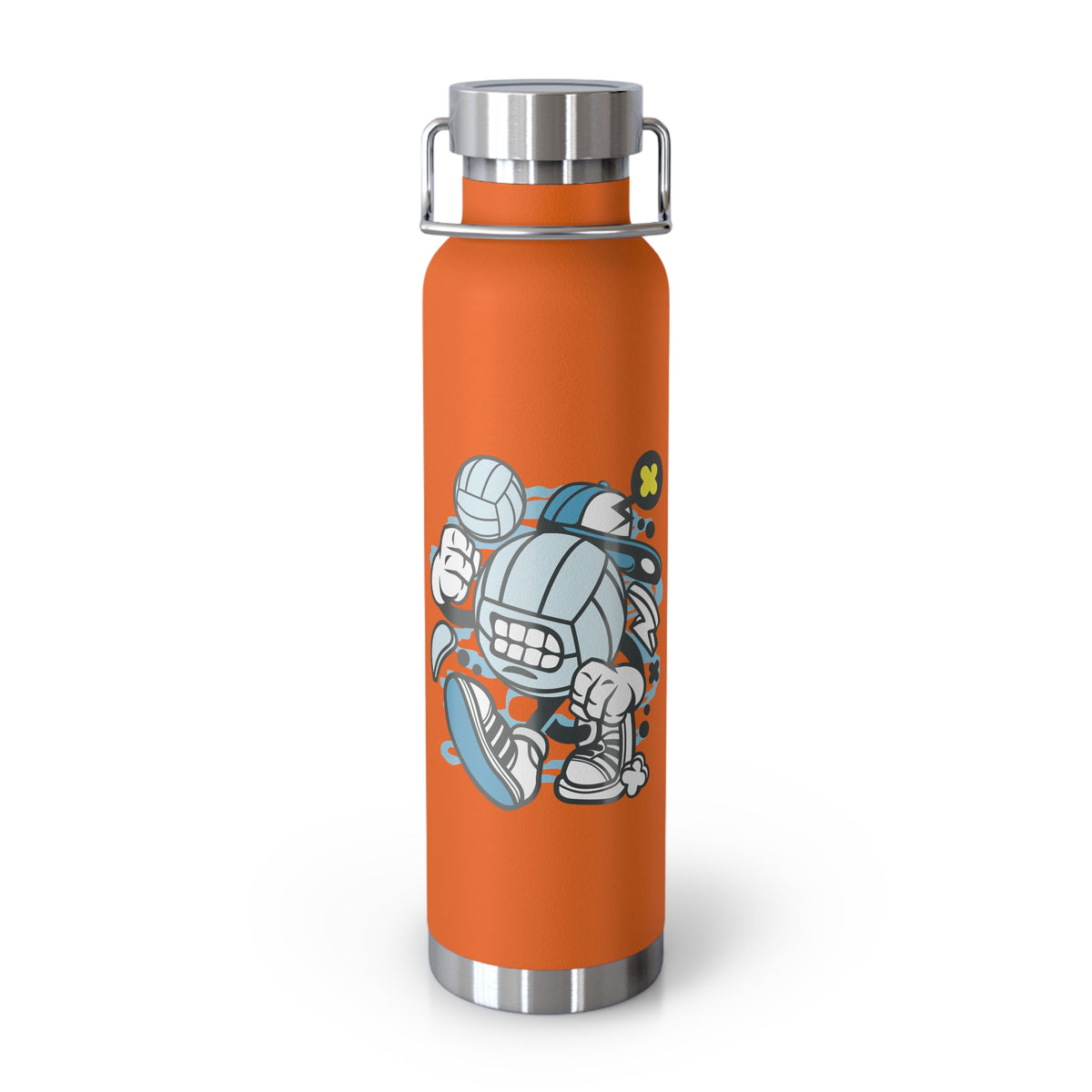 22oz Copper Insulated Water Bottle with Cartoon Design - CV42