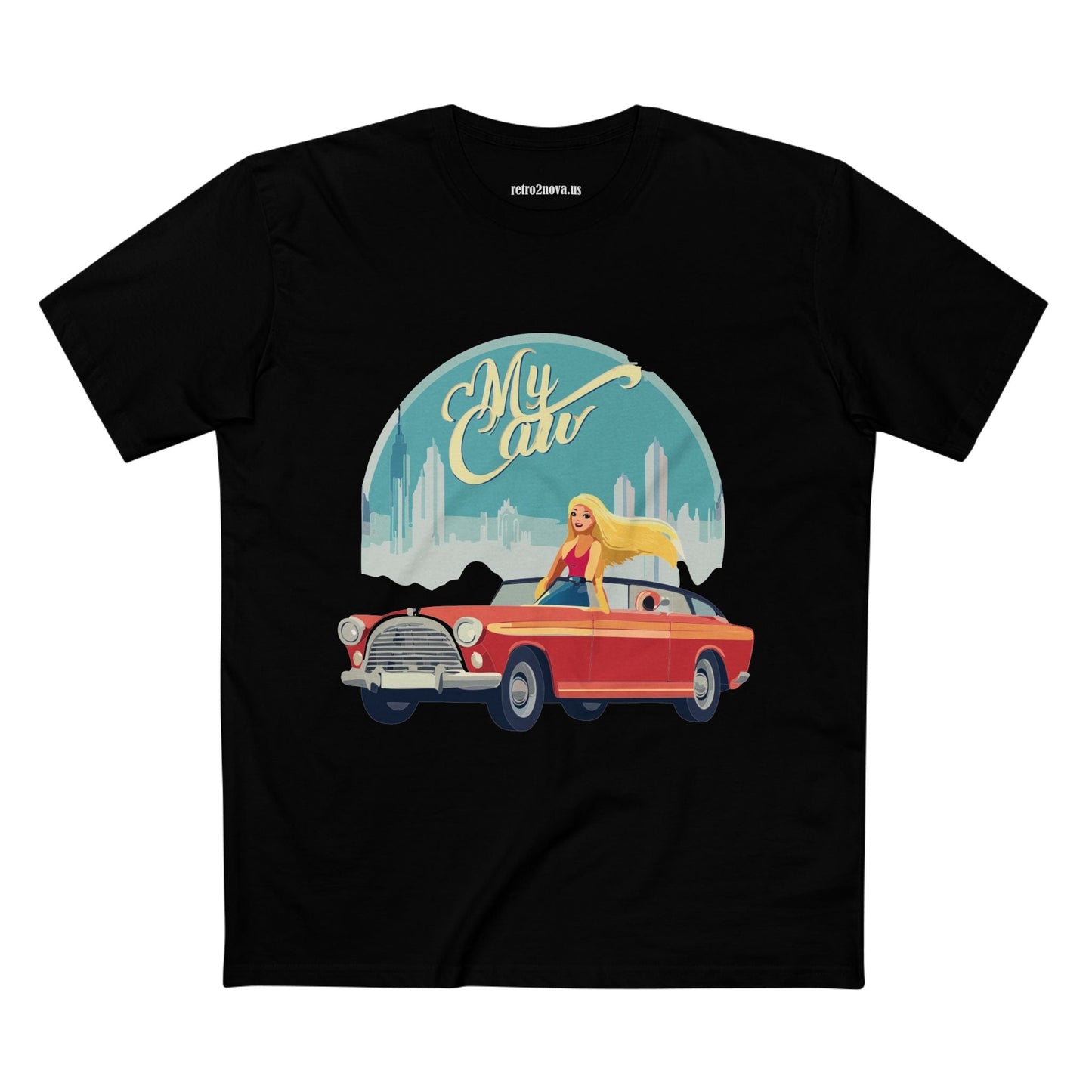 Retro Car Shirts Vintage Car RC13 Unisex Premium Cotton Tee With Original Art Design Retro2Nova