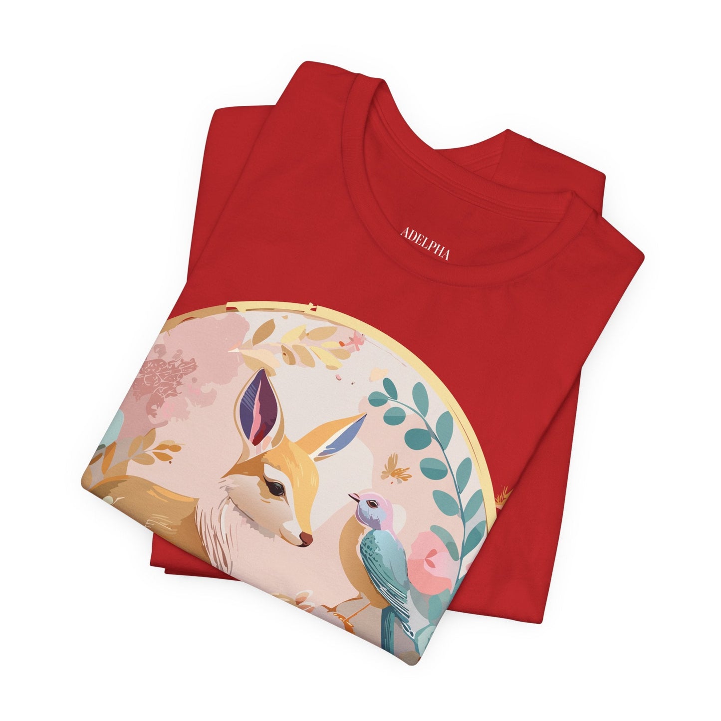 Adelpha Medallion Graphic Tee Unisex Short Sleeve Shirt Vintage Inspired Art Design