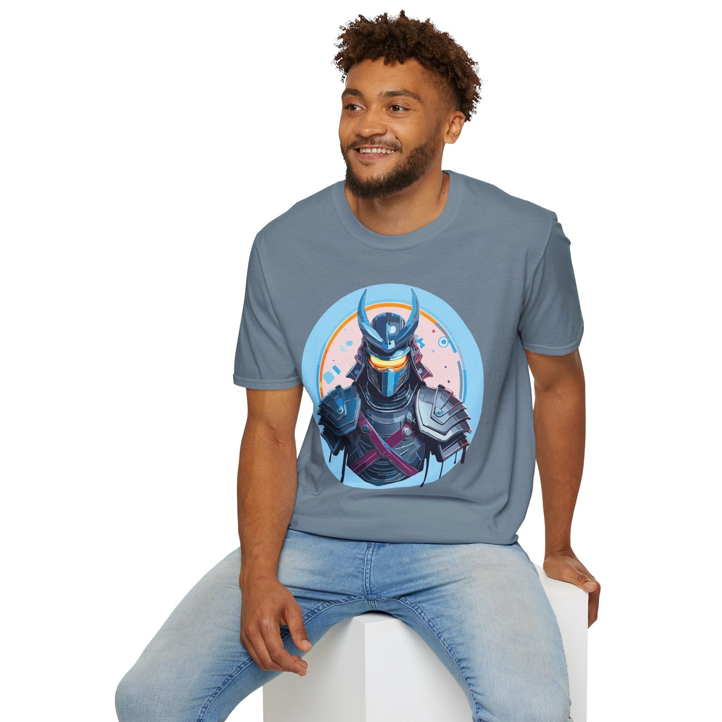 Samurai T Shirt Unisex Softstyle 64000 Tee Lightweight Comfortable 100 Percent Ring Spun Cotton