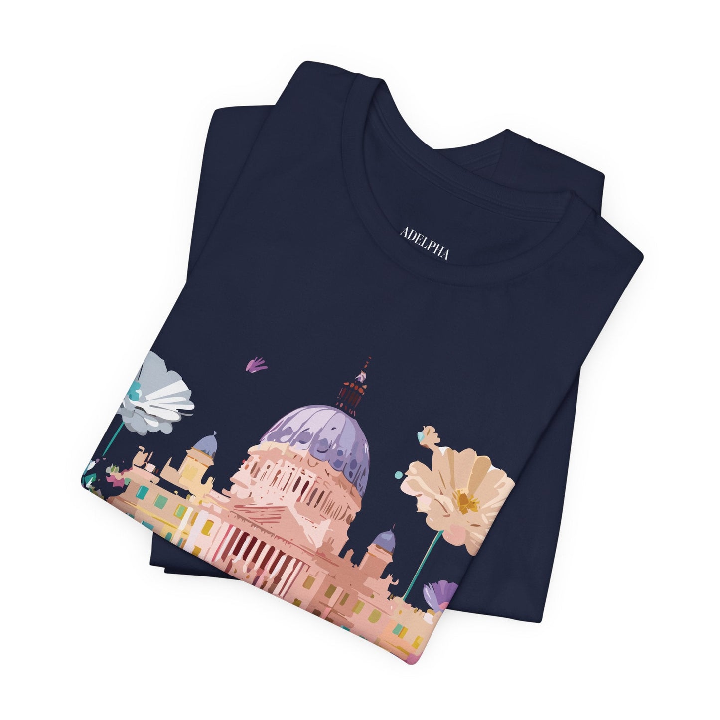 Madrid Tourist Shirt Graphic Tee Unisex Vintage Inspired Art Design Adelpha Brand