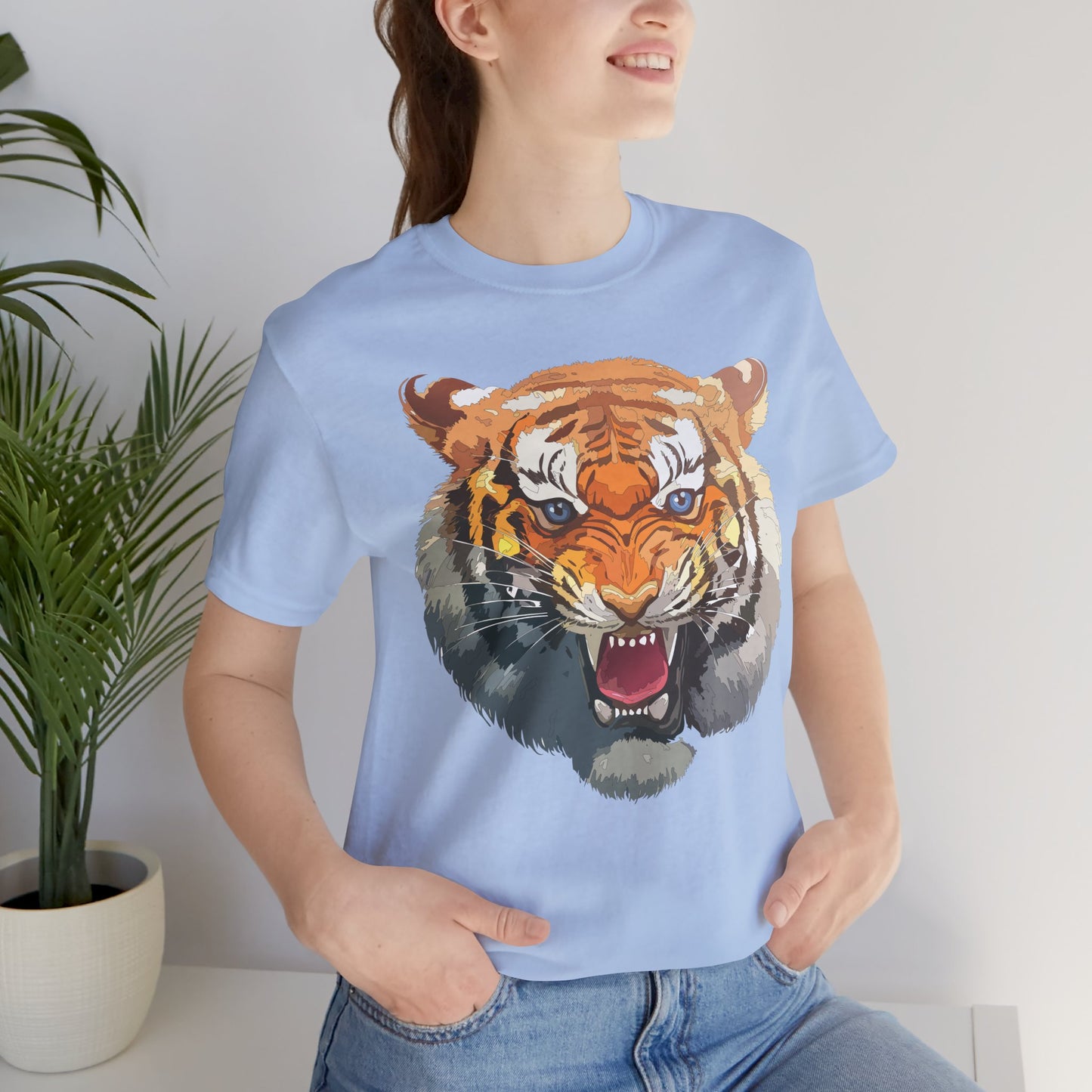 Tiger Shirt, Animal Shirt, T-Shirt with Tiger, Art Design Tee, Animal Tees, Safari T-Shirt, Graphic Design Tee 14