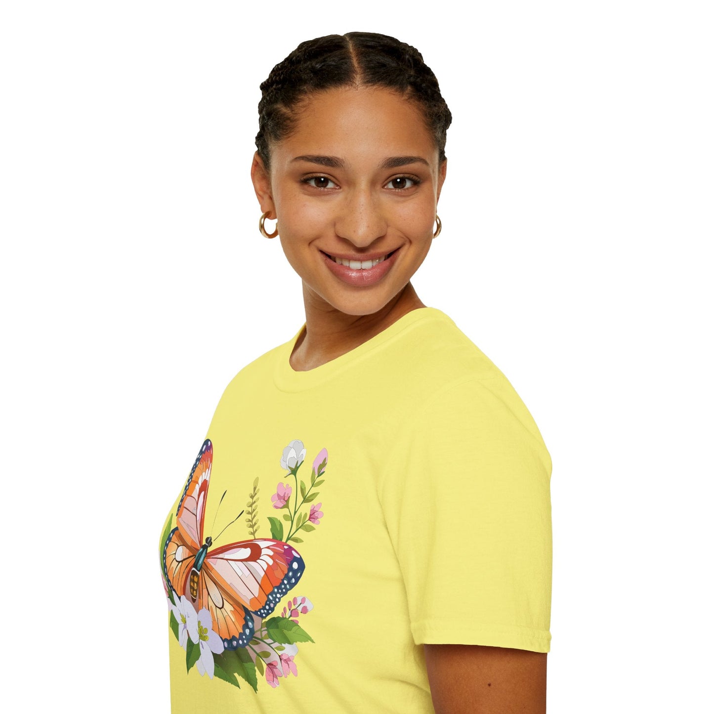 Butterfly Shirt Unisex T Shirt Gildan 64000 Softstyle 100 Percent Ring Spun Cotton