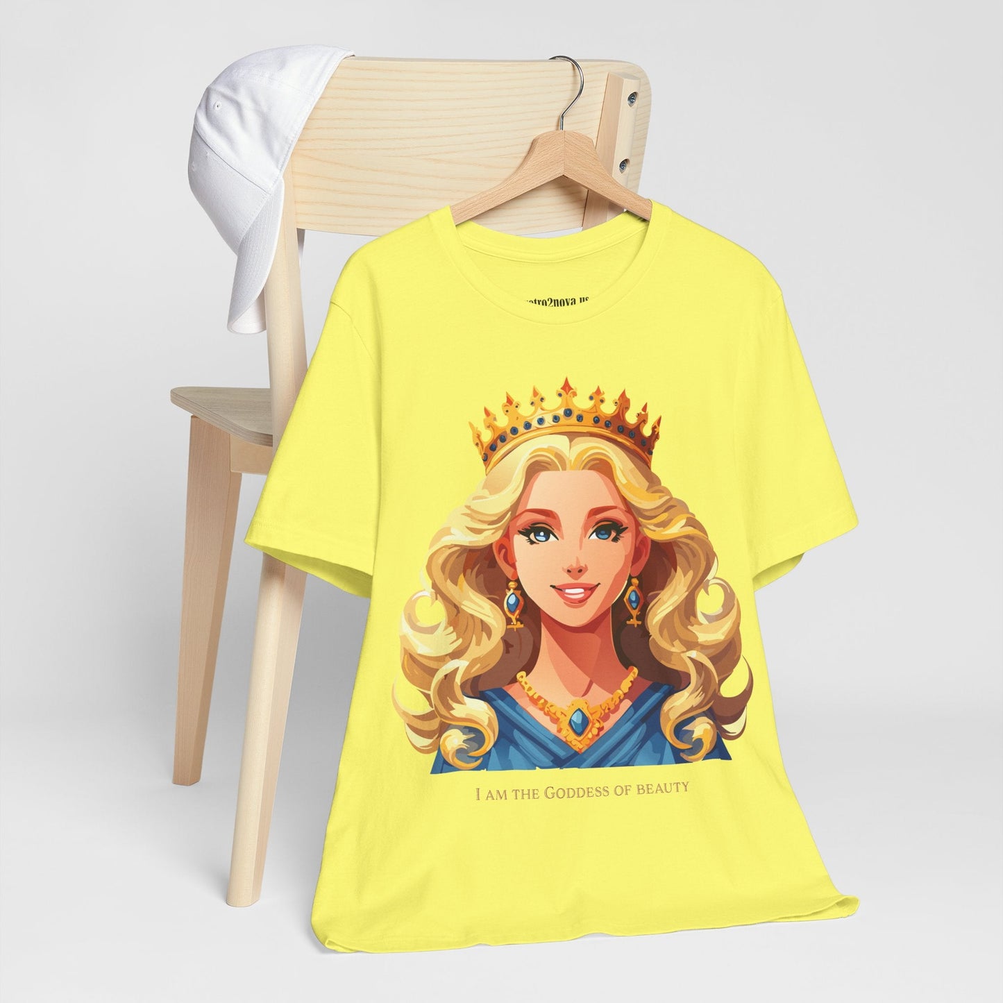 Goddess Shirt Graphic Tee Unisex Cotton Short Sleeve With Original Retro2Nova Art
