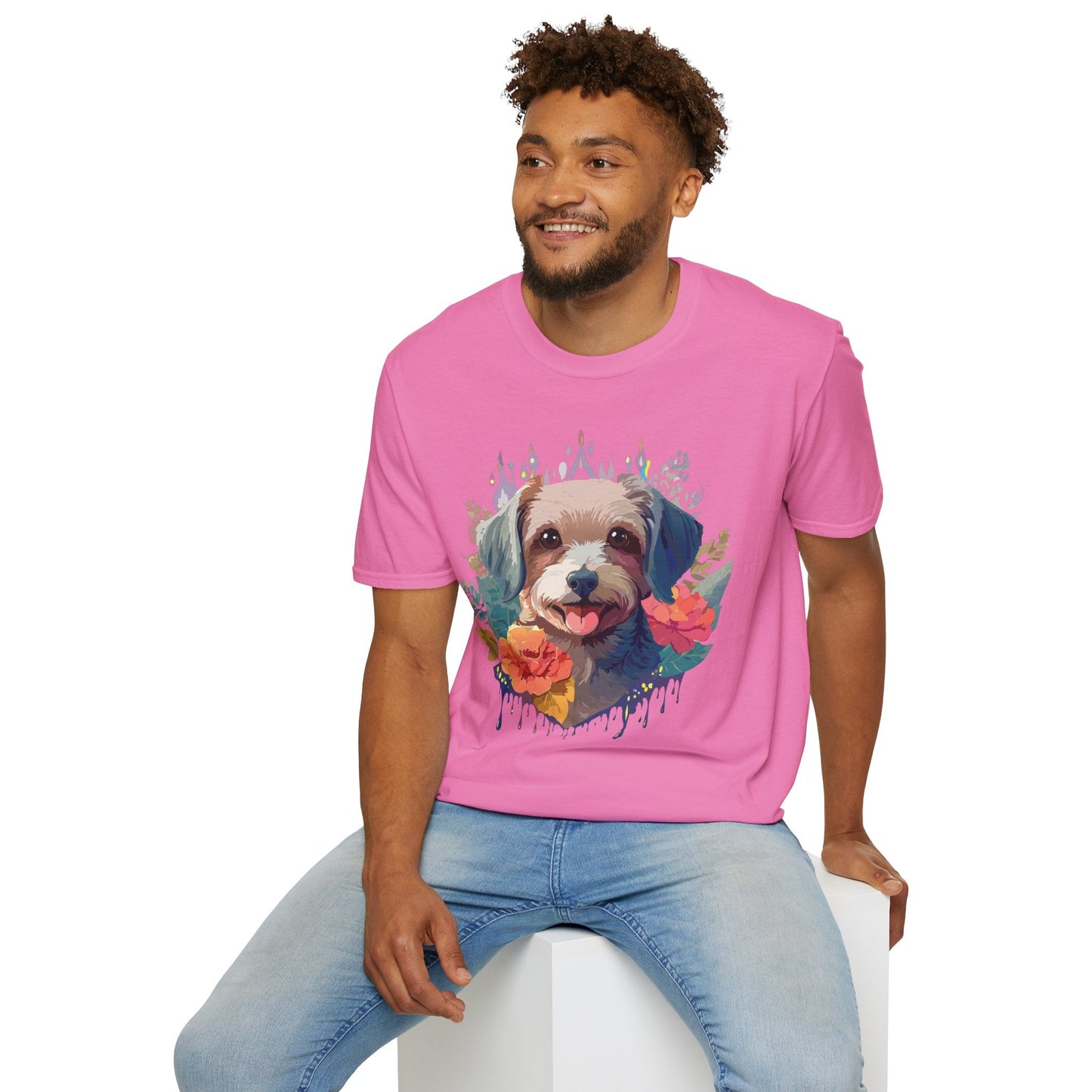 Dog Shirt Unisex Animal Tee Gildan Softstyle 64000 Short Sleeve Tee