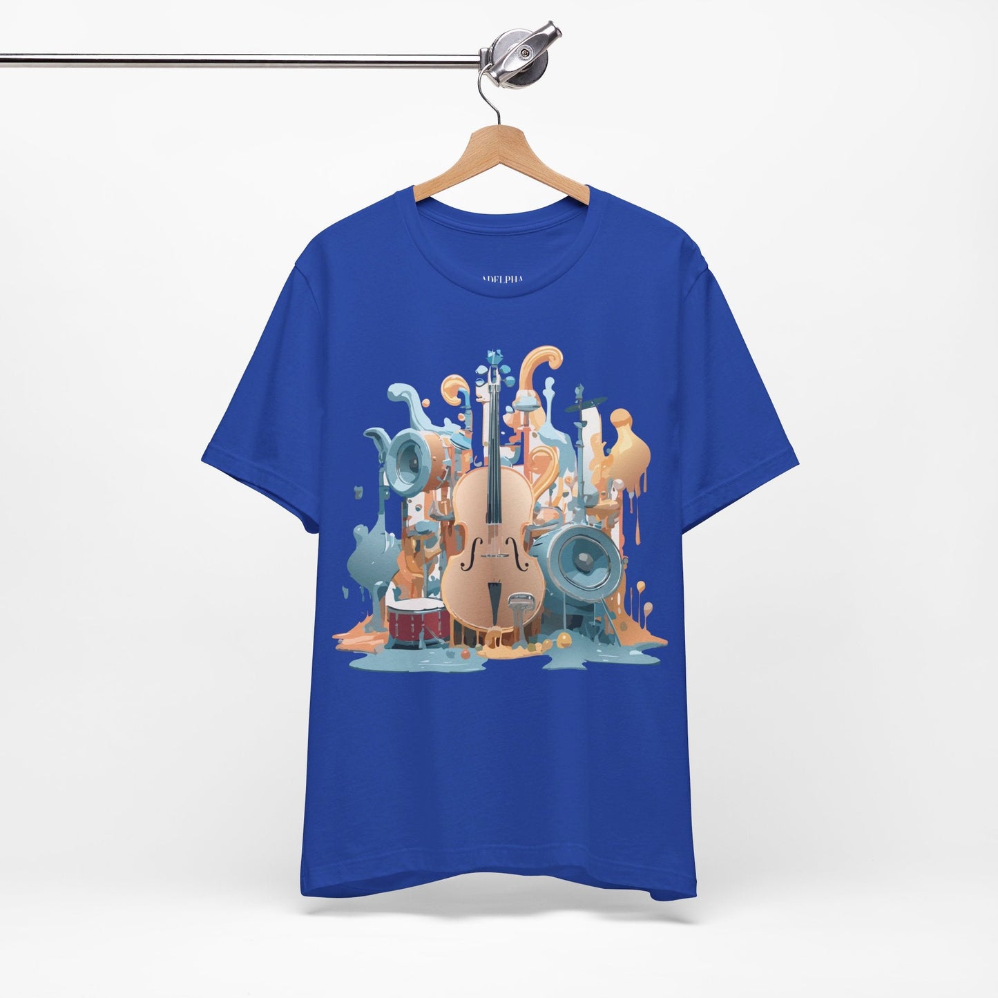 Adelpha Music Graphic T Shirt Unisex Jersey Short Sleeve Vintage Inspired Art Tee