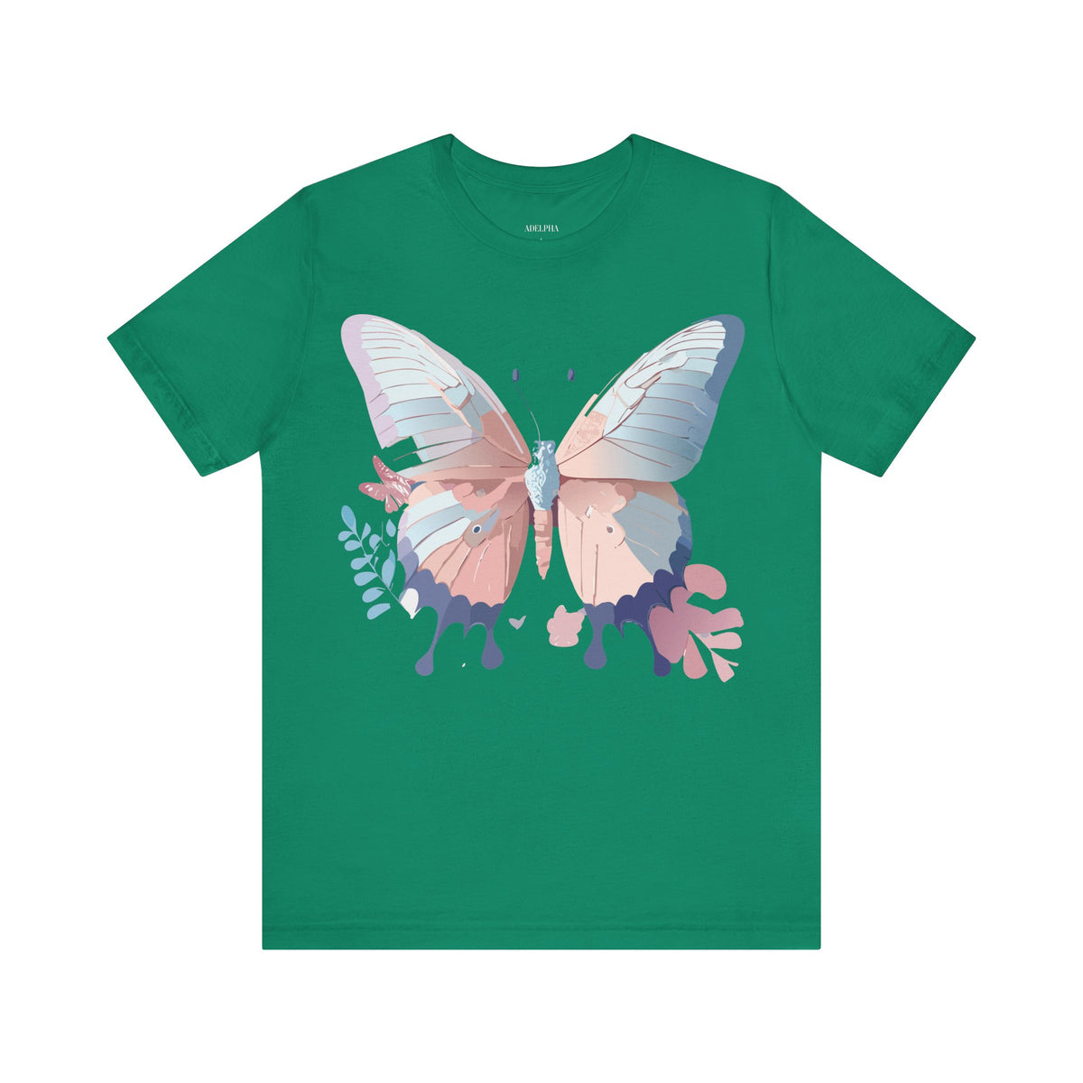 Butterfly Graphic Unisex Cotton Bella+Canvas Tee with Art Design n70