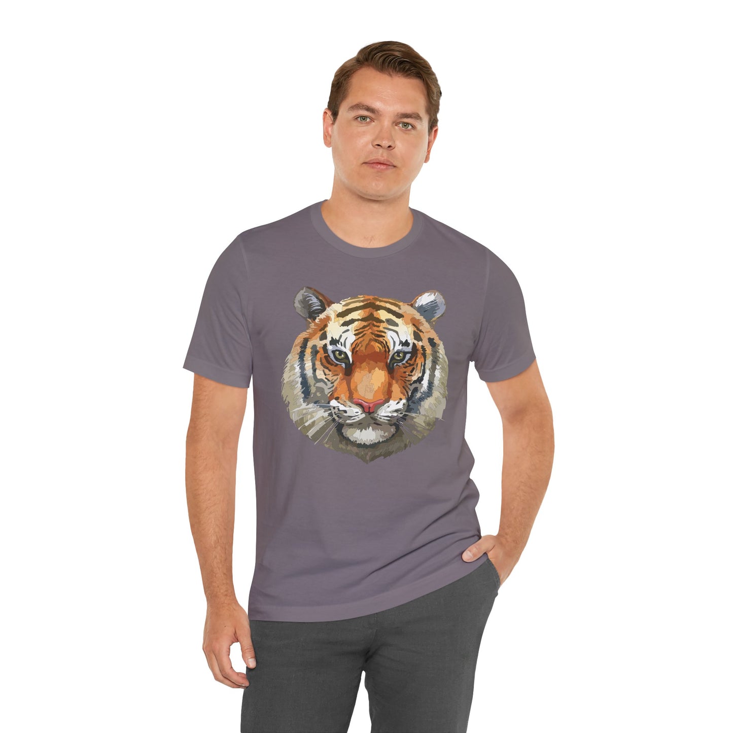 Unisex Tiger Tee, Animal Shirt, Tee Shirt with Tiger, Safari T-Shirt, Animal Tees, Big Cat Shirt, Safari T-Shirt 4