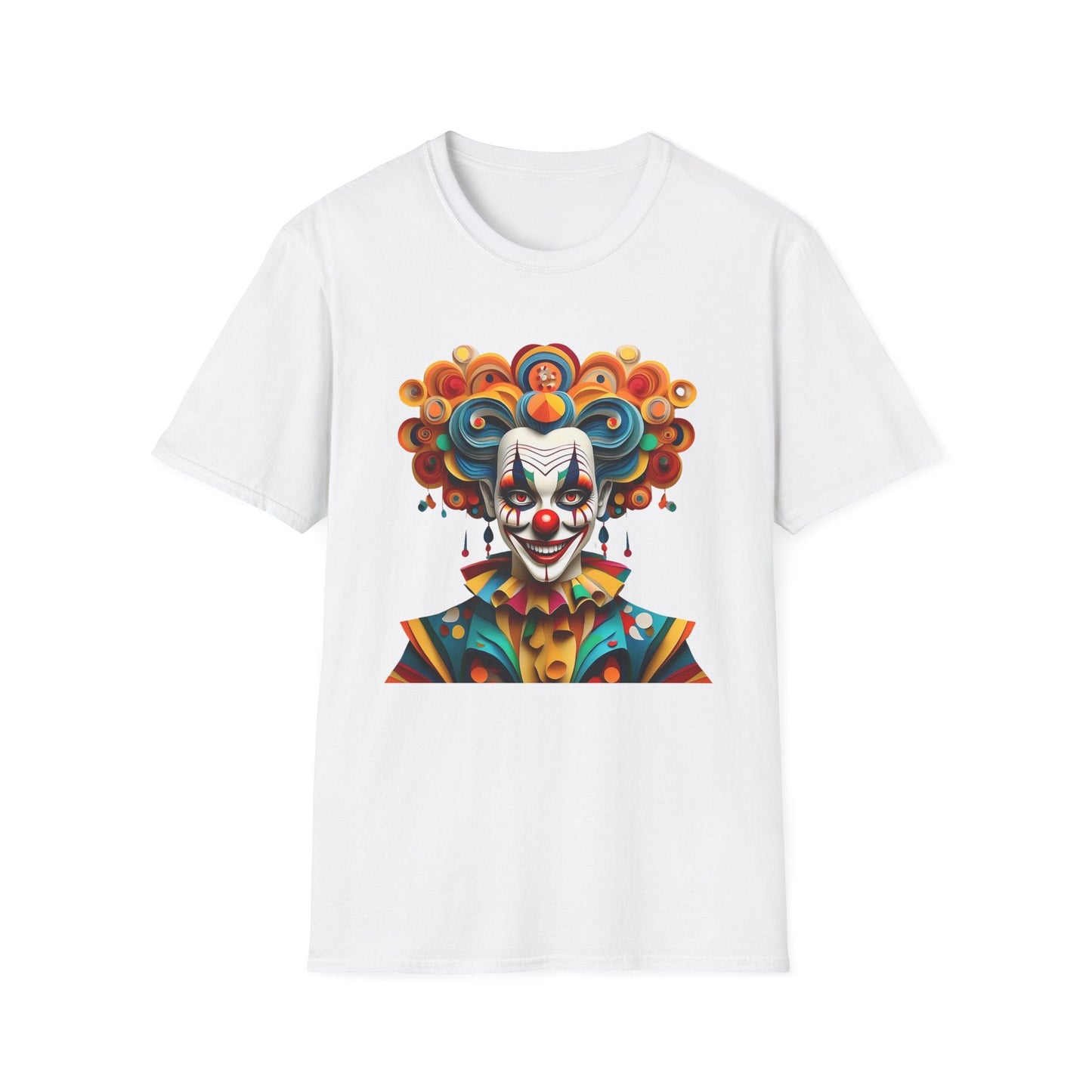 Unisex Clown T Shirt Funny Man Circus Shirt Softstyle Gildan 64000 Short Sleeve Tee