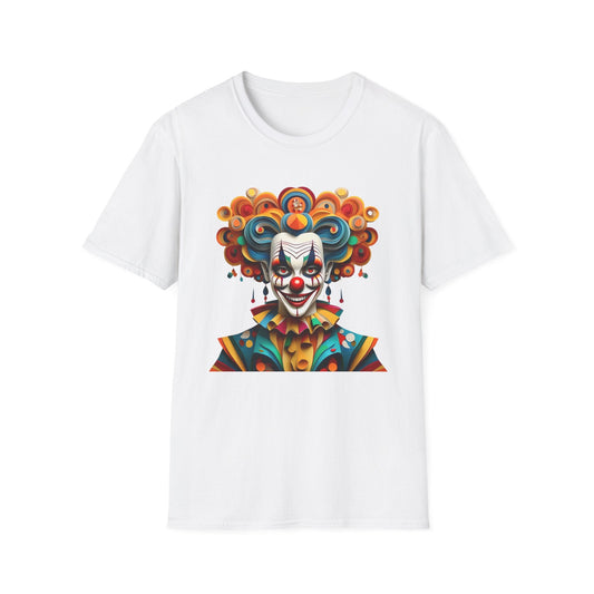 Unisex Clown T Shirt Funny Man Circus Shirt Softstyle Gildan 64000 Short Sleeve Tee