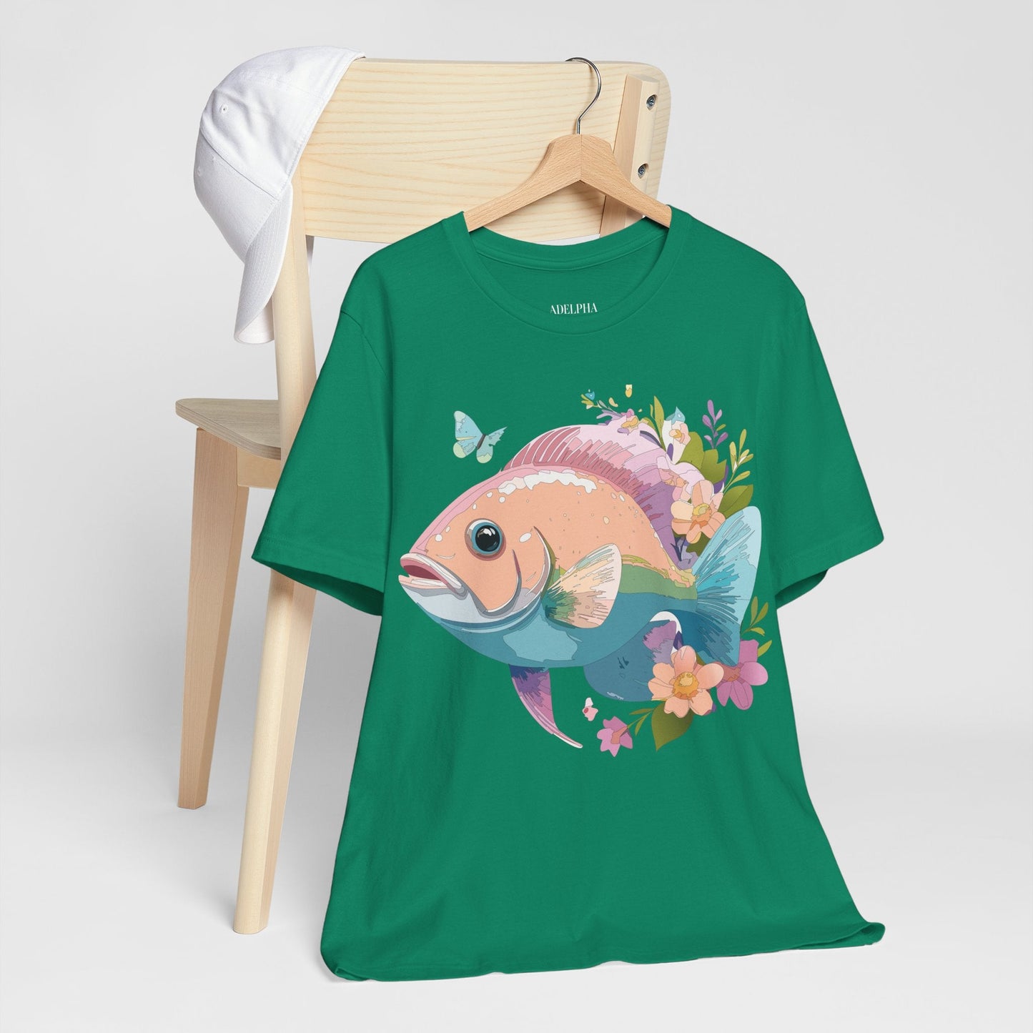 Fish Graphic Unisex 100 Cotton Vintage Artwork Tee 1