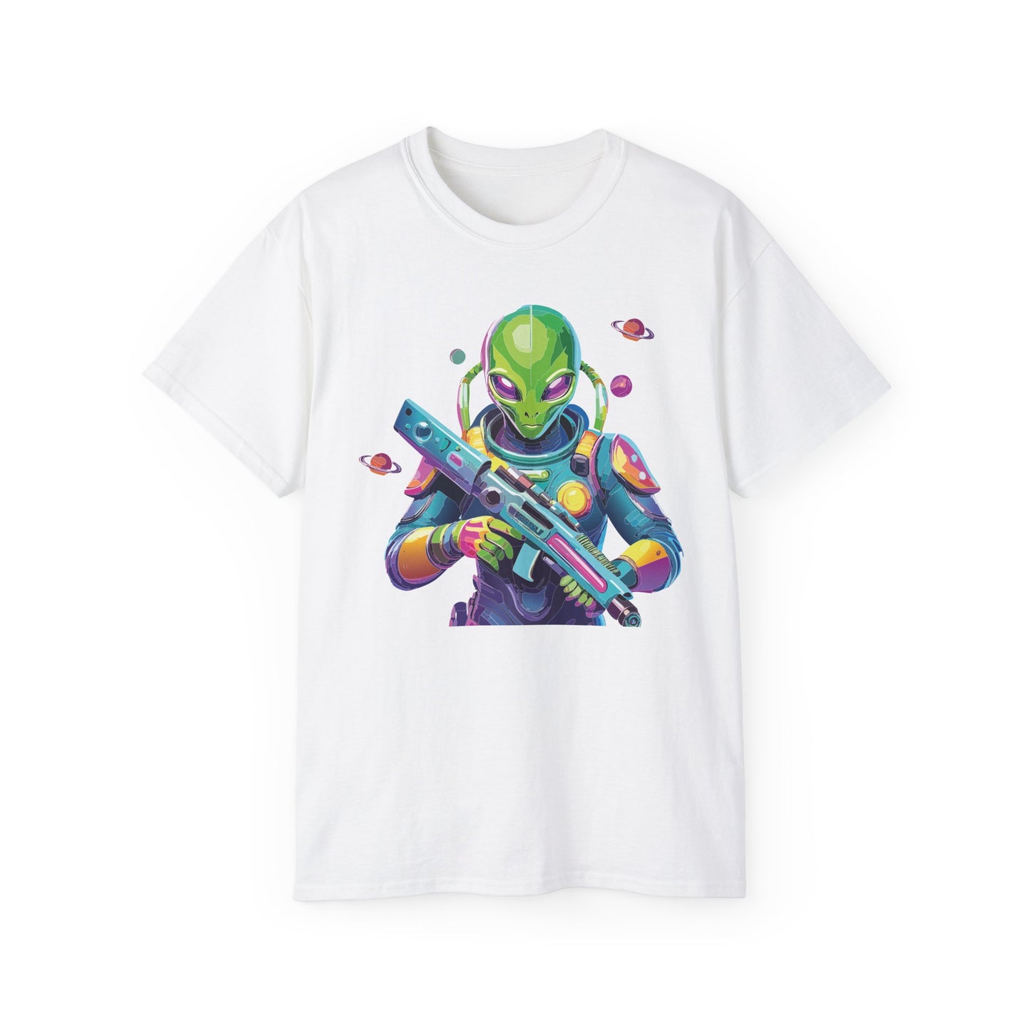 Gildan 2000 Unisex Ultra Cotton Alien Shirt, Tee Shirt with Alien